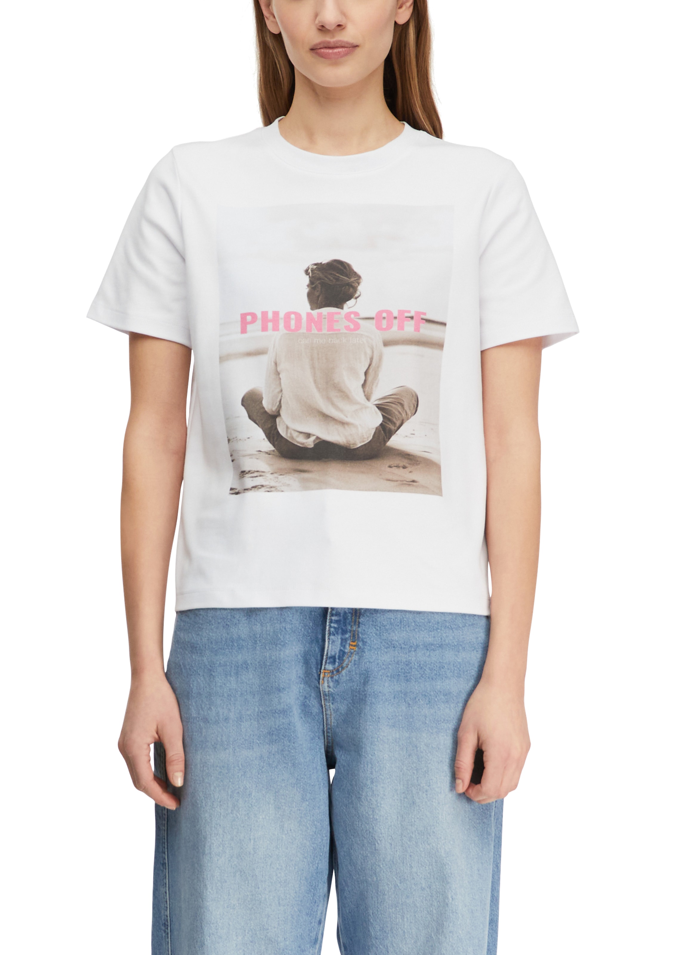 Image of Comma Print-Shirt Sommershirt mit Frontpint