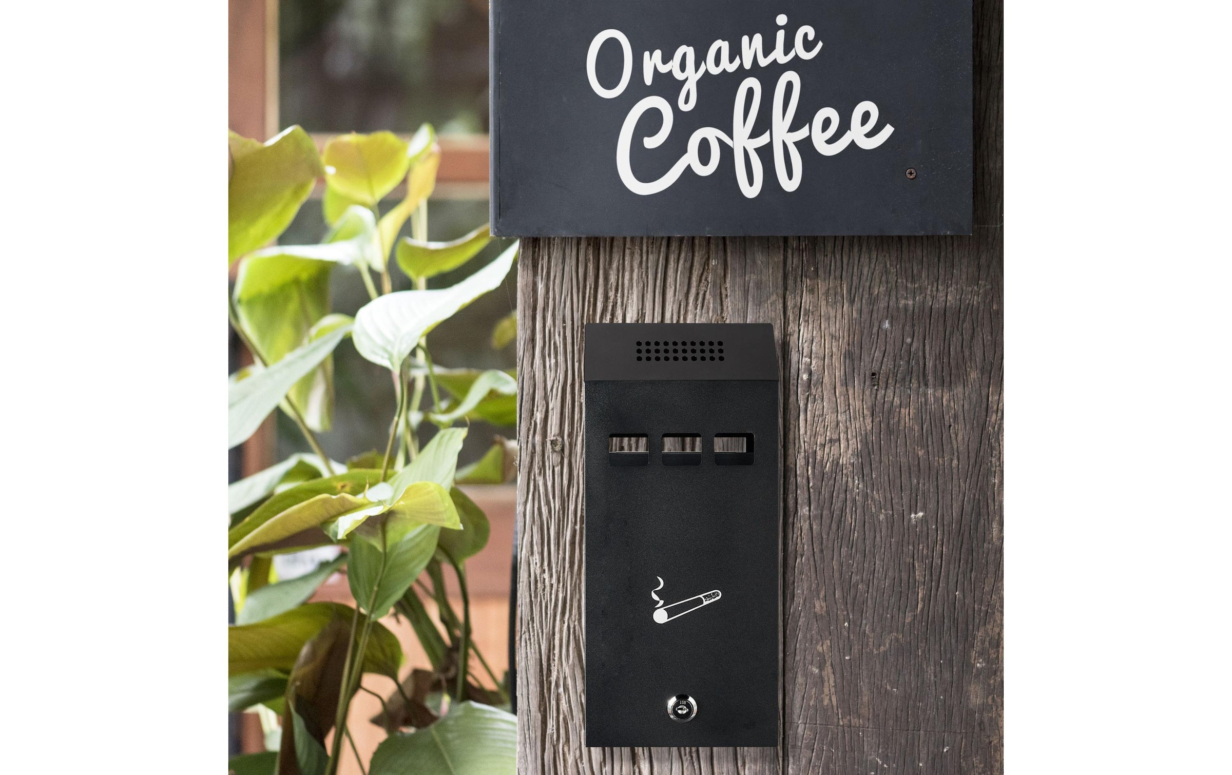 relaxdays Aschenbecher »Schwarz« 1 Behälter