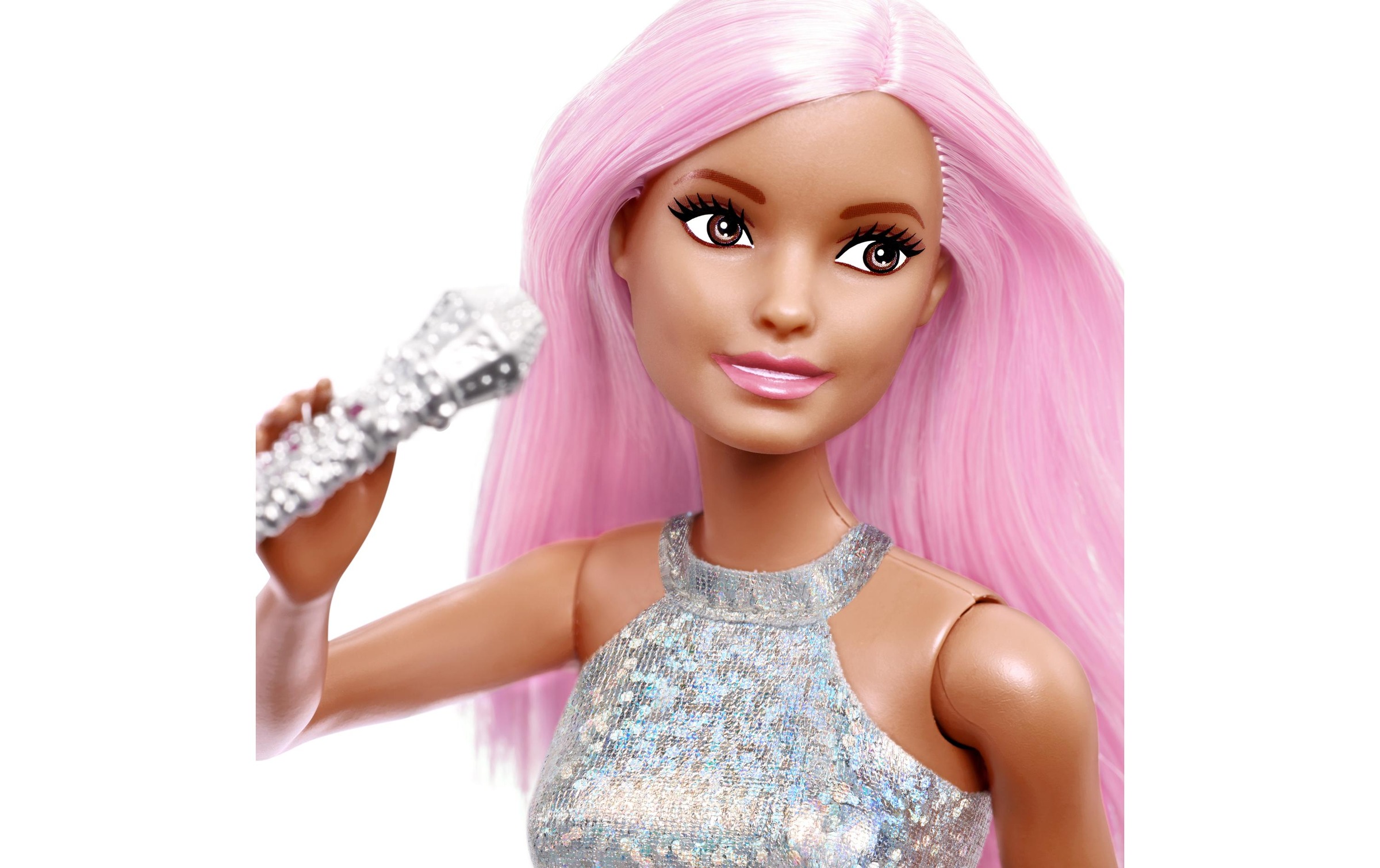 Barbie Anziehpuppe »Sängerin« Popstar-Puppe mit Mikrofon und Mikrofonständer