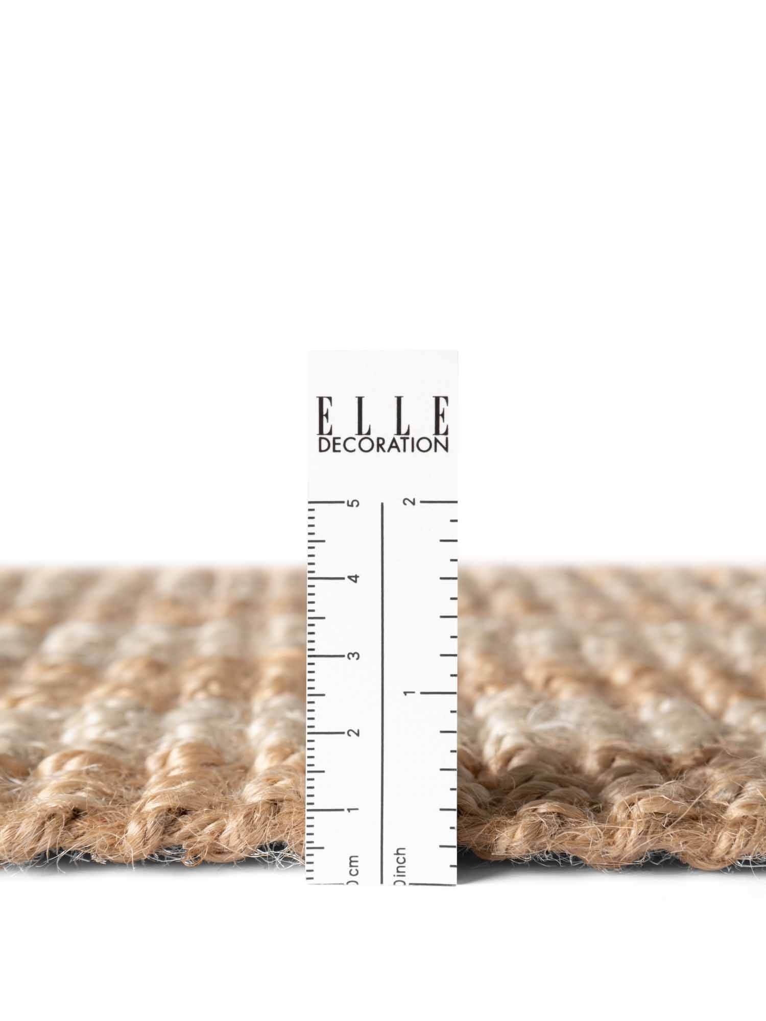 ELLE DECORATION Tapis »Juteteppich Amber« Rectangulaire 10 mm Höhe Jute, Natur, Wohnzimmer, Esszimmer, Schlafzimmer, Flur, Modern, Boho