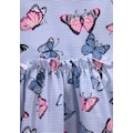 KIDSWORLD Jerseykleid, mit niedlichem Schmetterlingsmuster