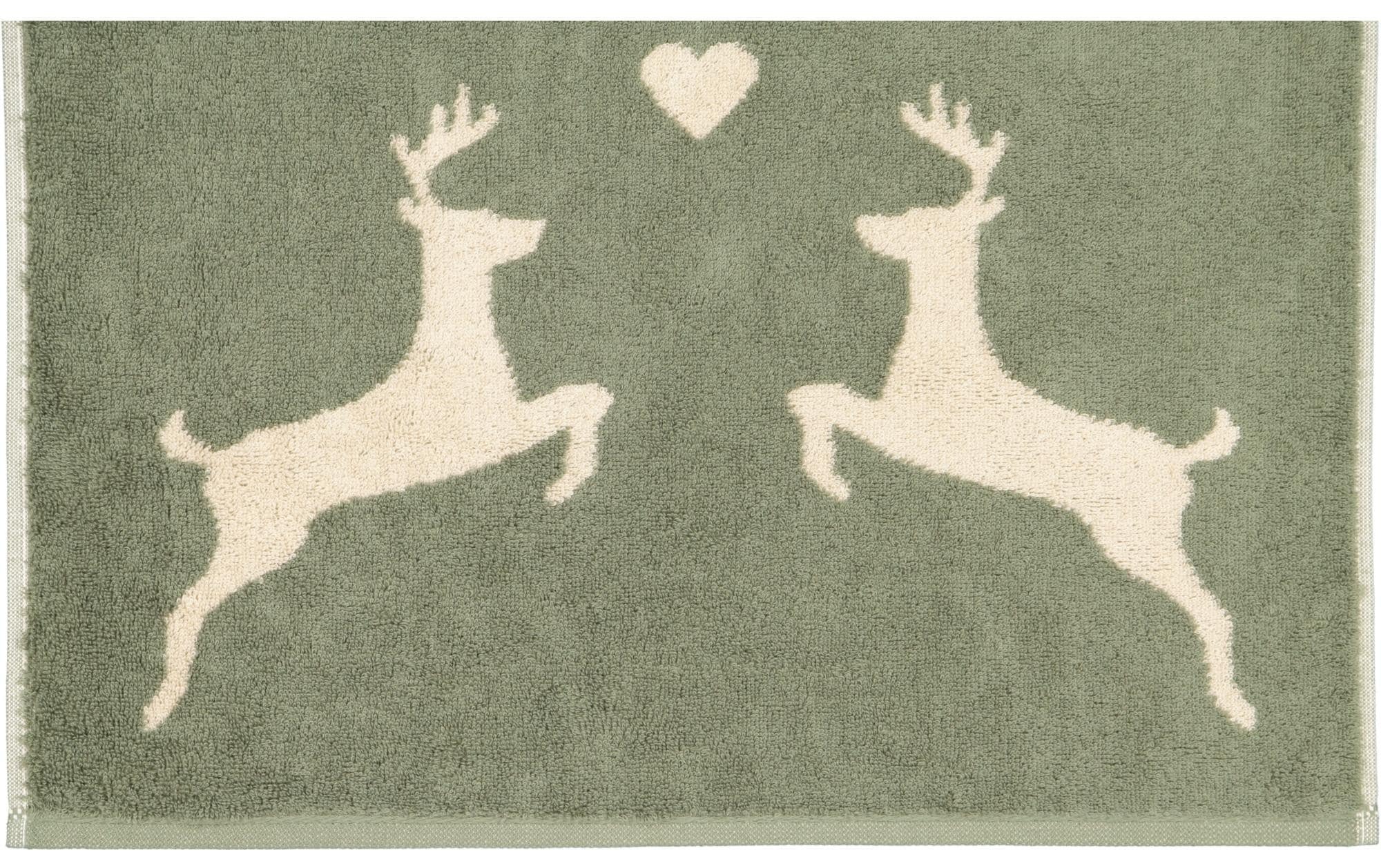 Cawö Duschtuch »Alpenchic Edition Hirsch 70 x 140 cm«, (1 St.)