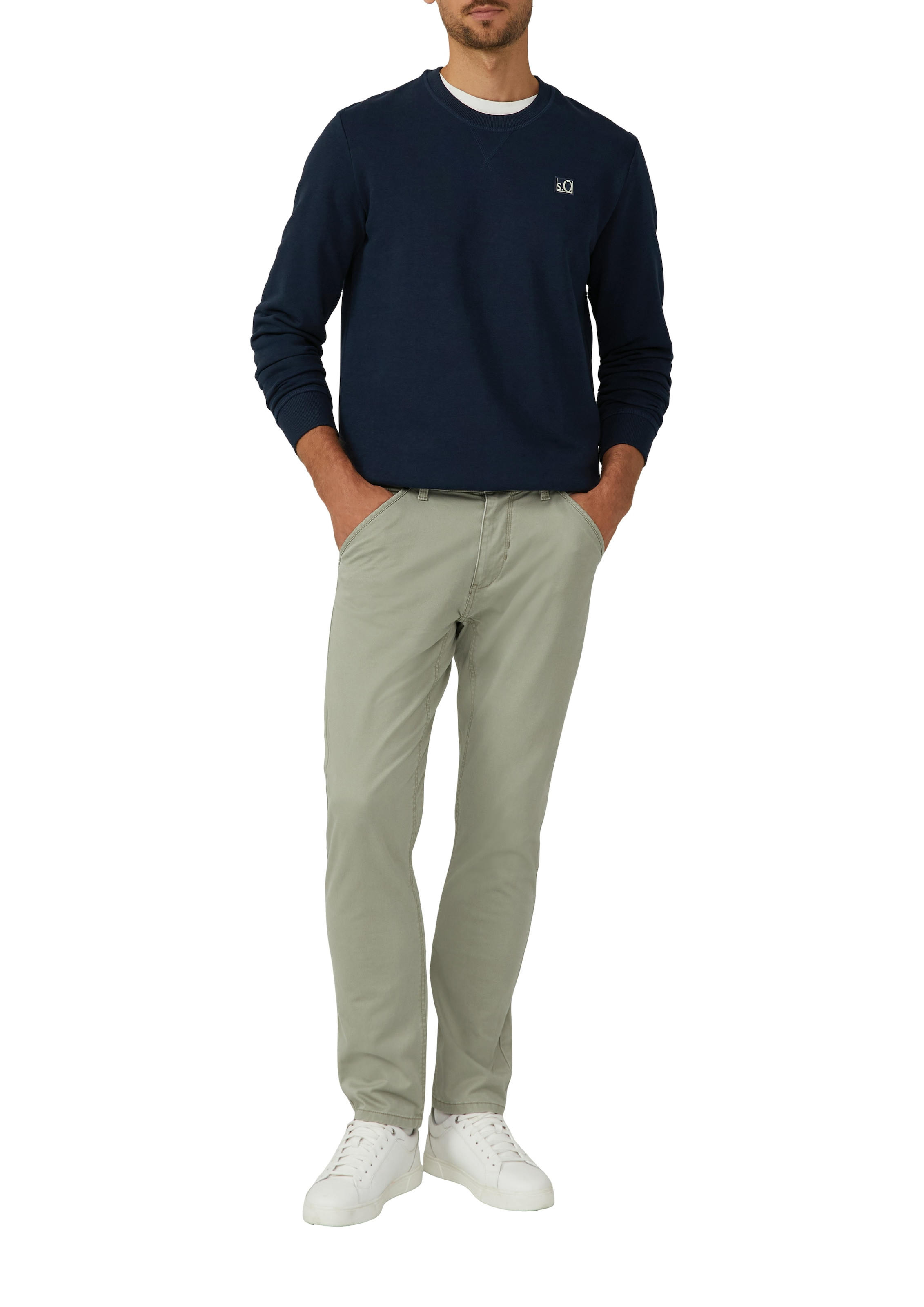 Image of s.Oliver Sweatshirt, mit Logo Stickerei
