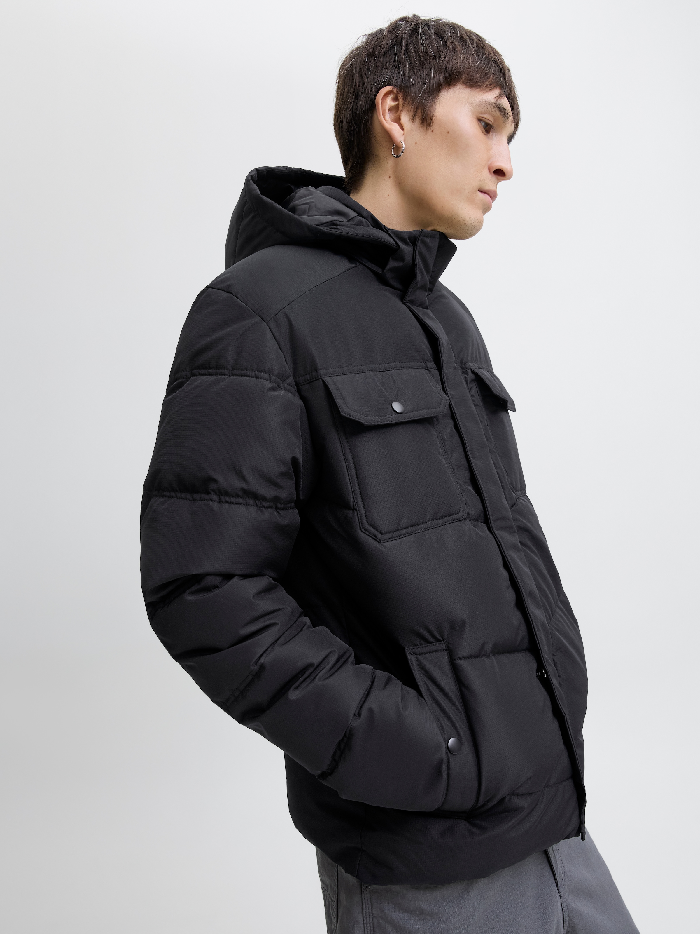 Jack & Jones Veste matelassée »JJMORGAN PUFFER JACKET« mit Kapuze