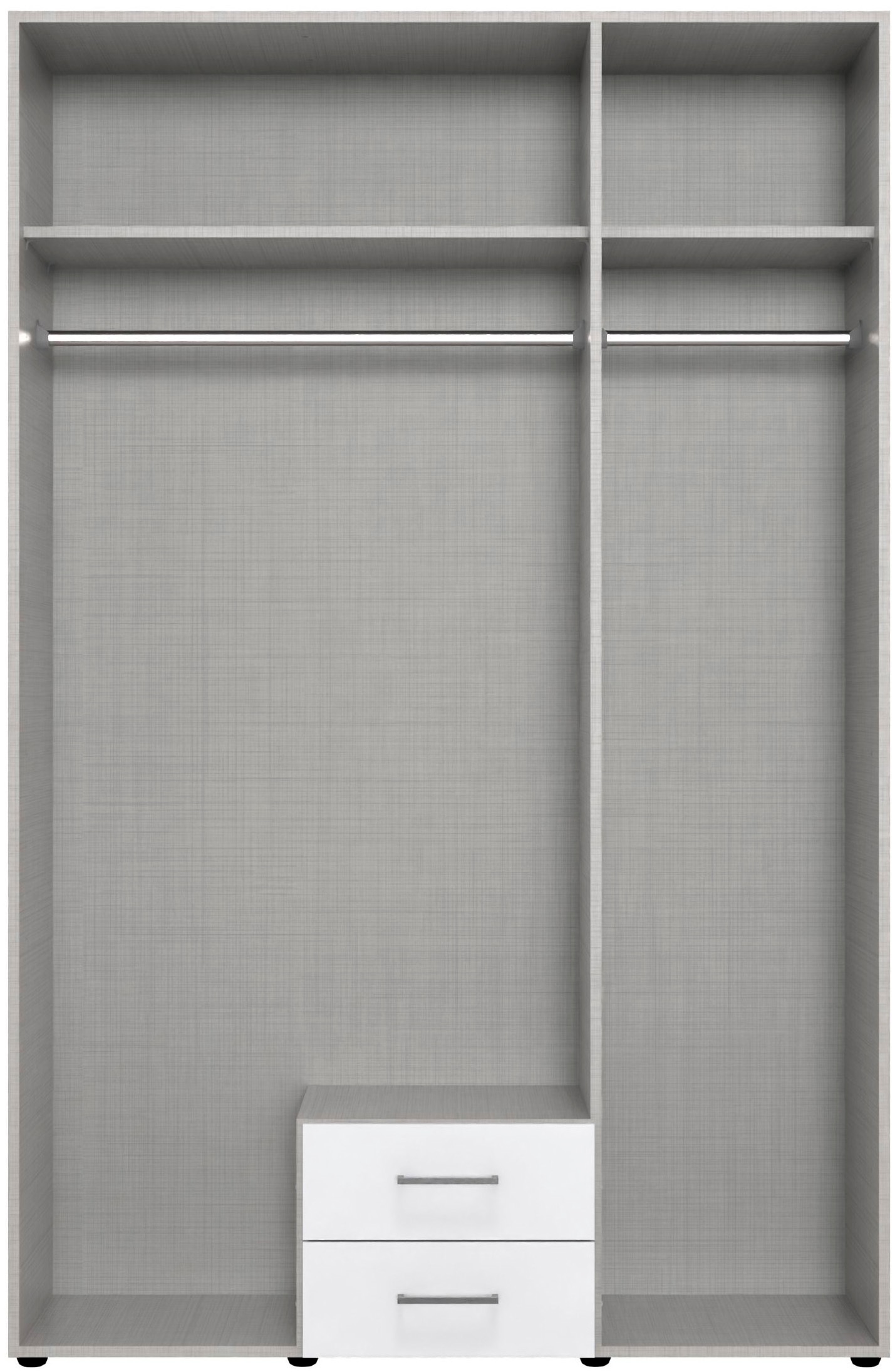 Wimex Kleiderschrank »Mugano, in vielen Breiten, 208 oder 236cm hoch, Made in Germany«, (mit langen oder kurzen Griffen aus Metall), wahlweise mit oder ohne Spiegel, mit Schubladen