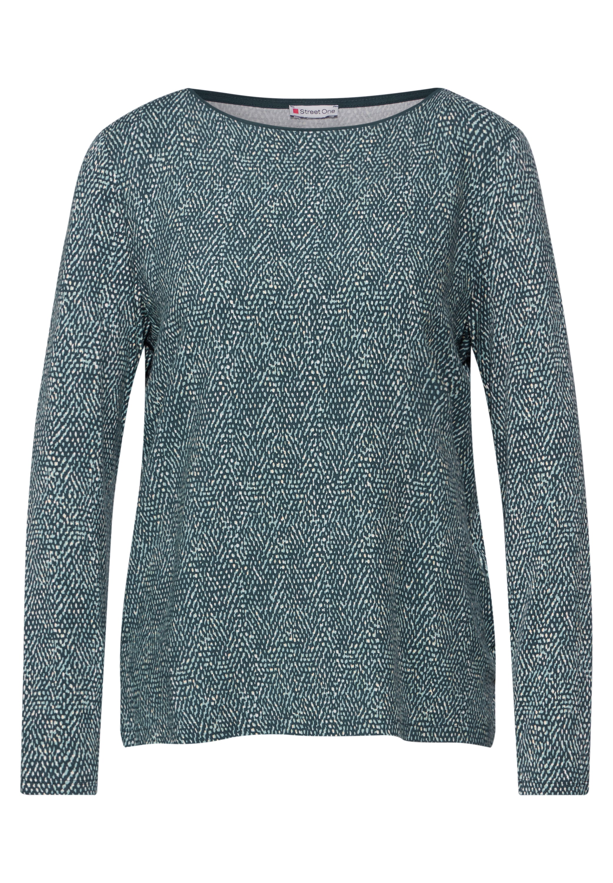STREET ONE Langarmshirt, mit grafischem Allover-Muster