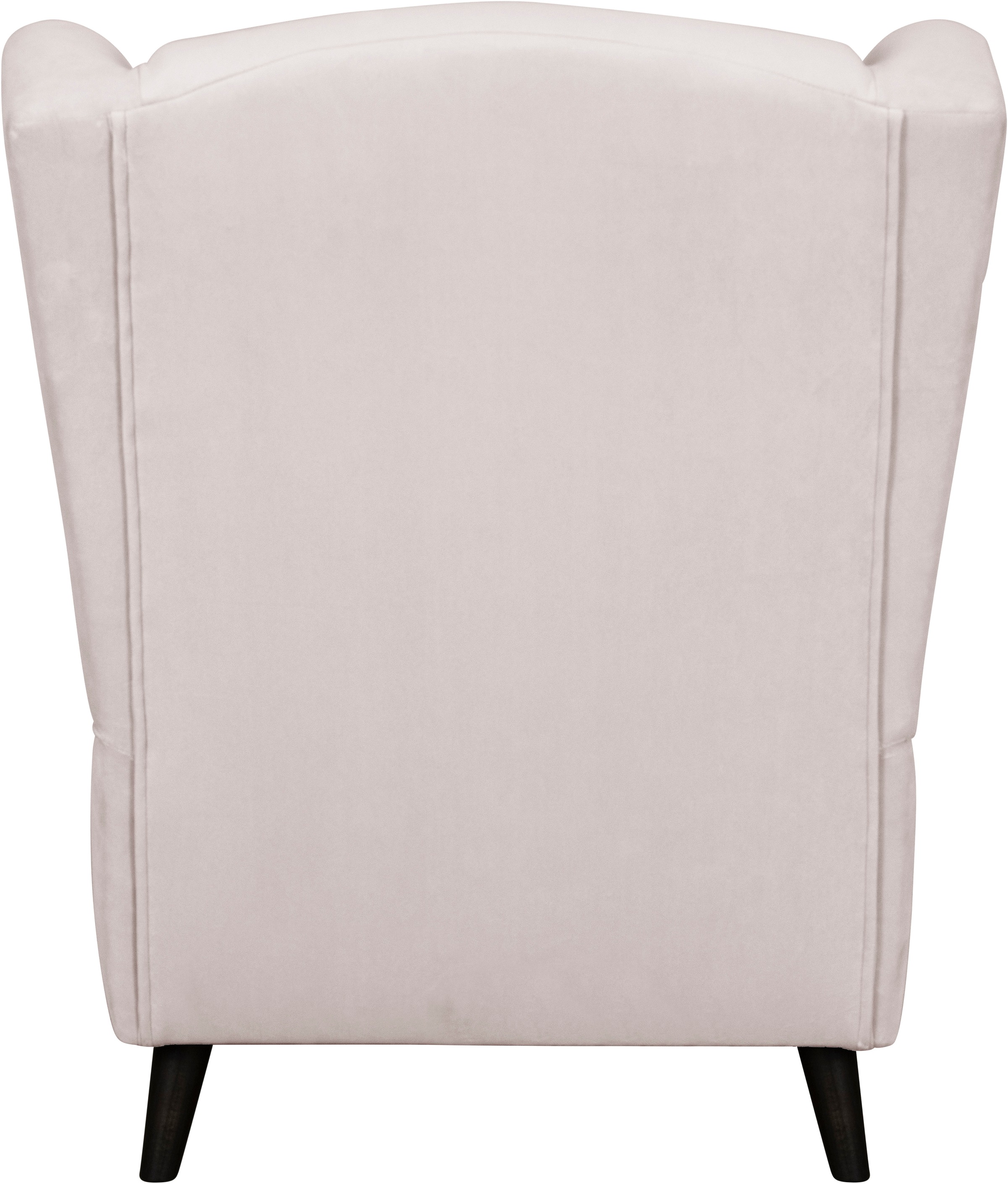 Home affaire Sessel »Ohrensessel CHISTELLE, wahlweise mit Polsterhocker«, mit Wellenunterfederung, Masse: B/T/H: 81/87/99 cm