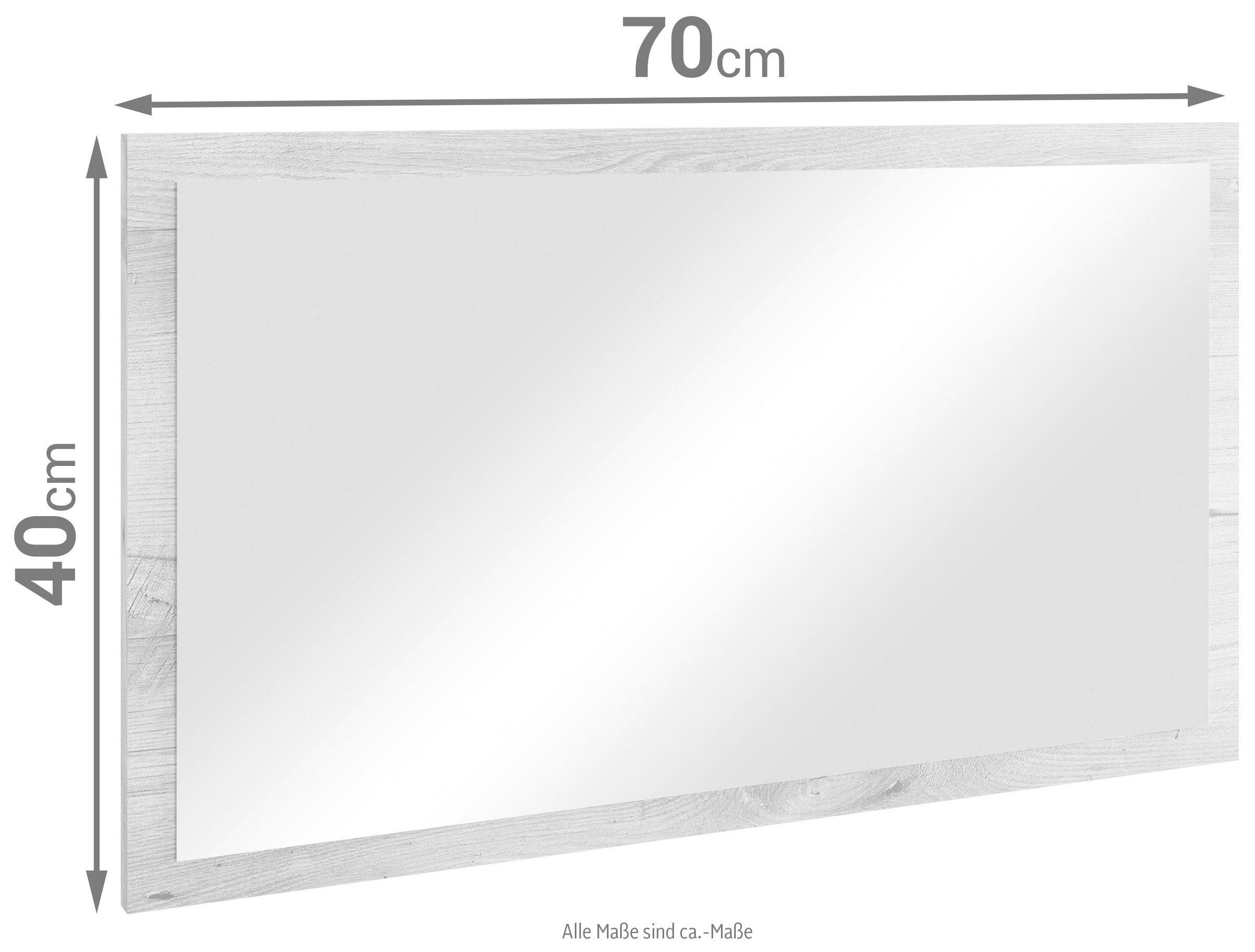 GOODproduct Garderobenspiegel »TOKYO/ PARIS« Garderobenspiegel Breite 40- 70cm, hochkant oder quer montierbar
