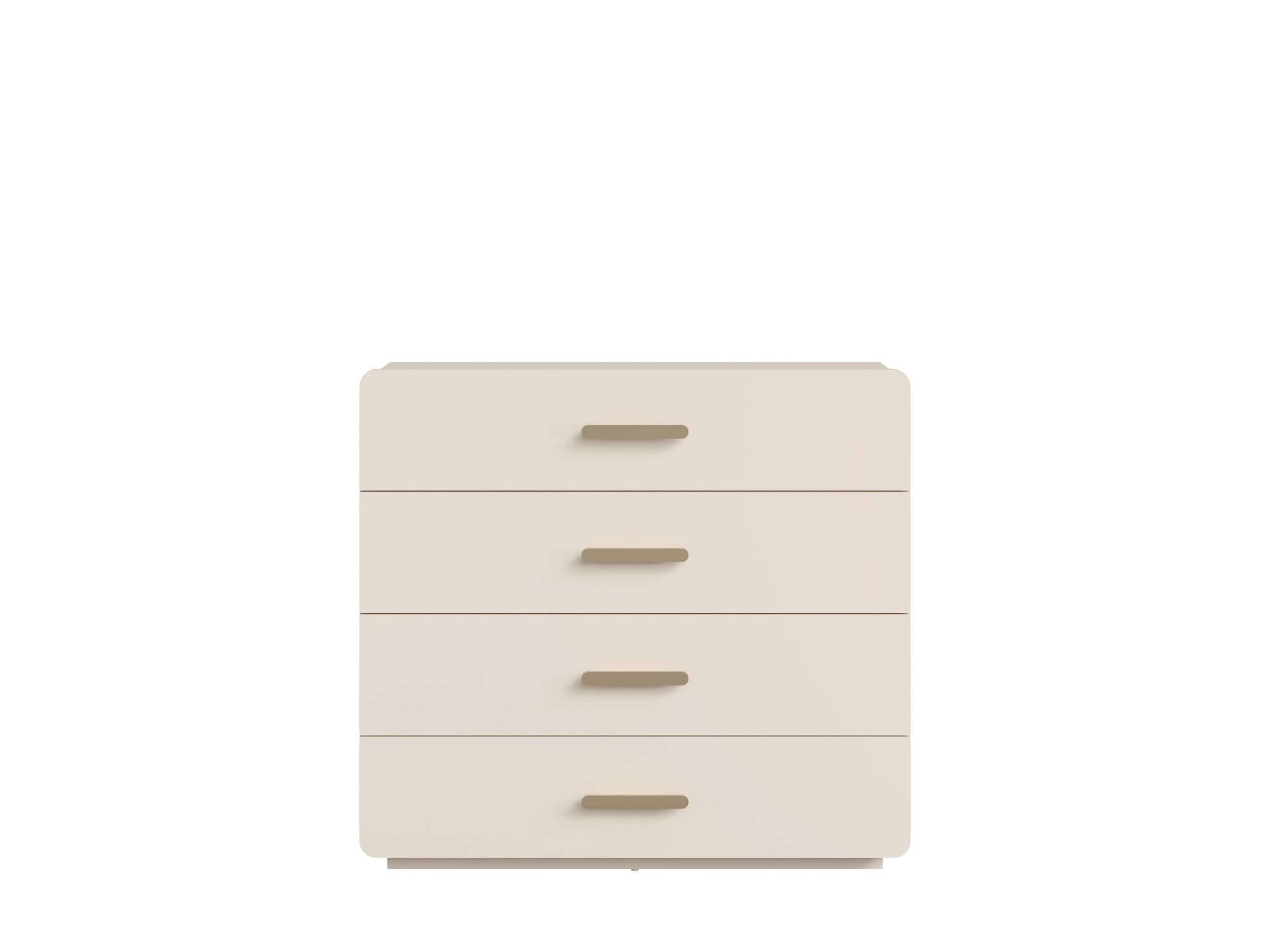Home affaire Kommode »CLAREI Sideboard mit 4 Schubladen, Masse B/H/T: 100/92/44 cm«, Schubkastenkommode mit goldfarbenenen Kunststoffgriffe, viel Stauraum
