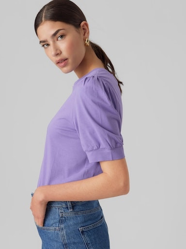 Vero Moda T-shirt »VMKERRY 2/4 O-NECK TOP VMA JRS NOOS« mit Rundhalsausschnitt