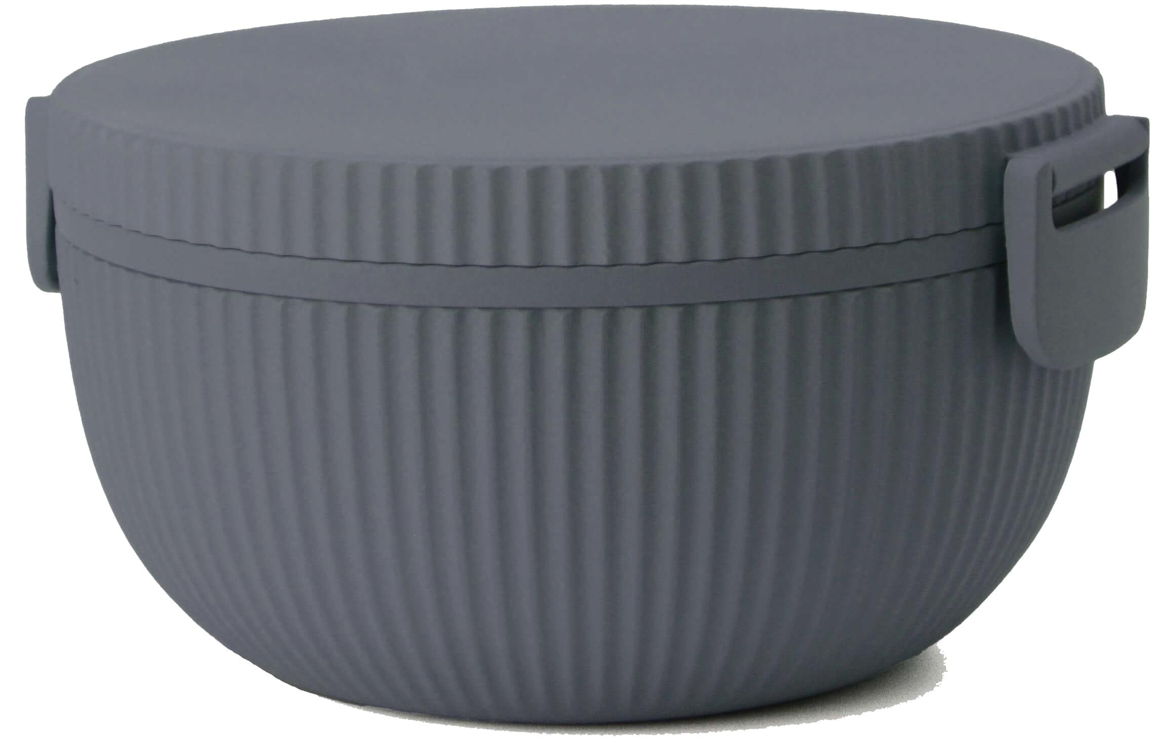 Salatschüssel »bioloco plant deluxe bowl - dark grey«, 1 tlg., aus Kunststoff