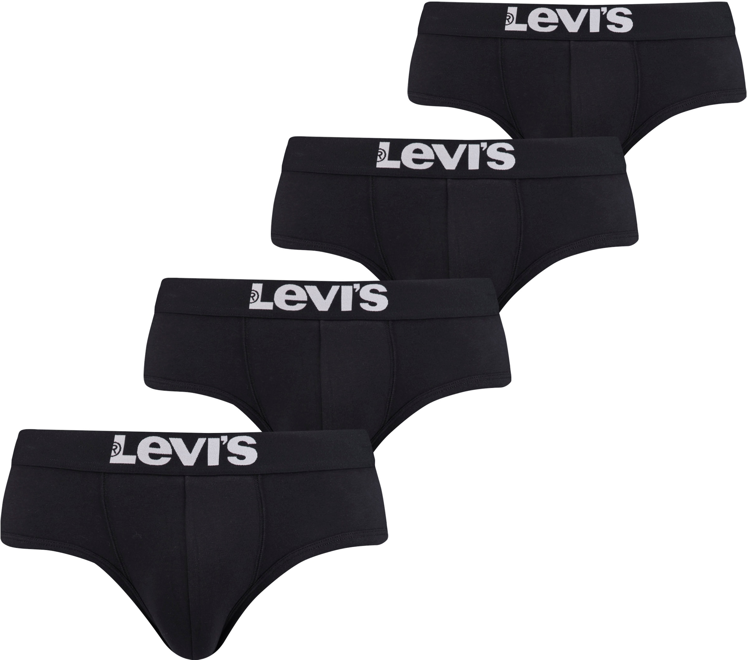 Levi's® Slip, (Packung, 4er-Pack), mit Logo-Webbund