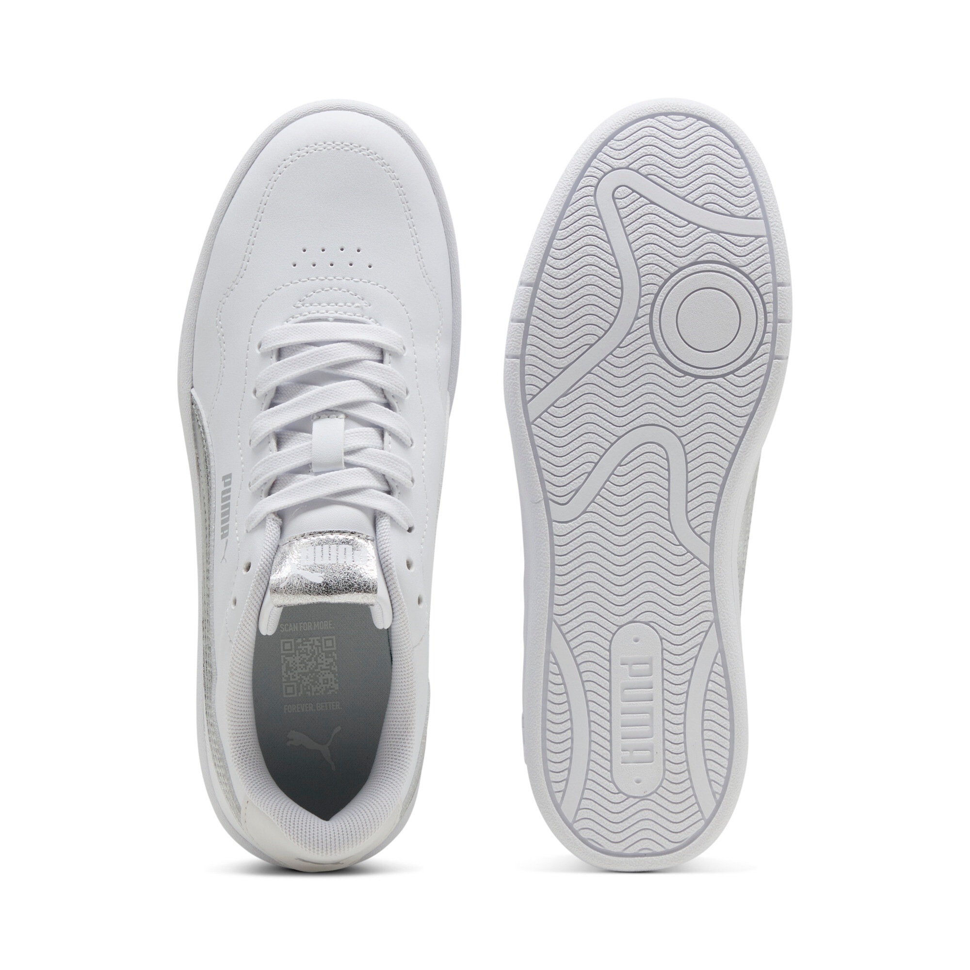 PUMA Sneaker »COURT LALLY METALLIC WHISPER«  atmungsaktives Innenmaterial aus Textil, Obermaterial aus Synthetik
