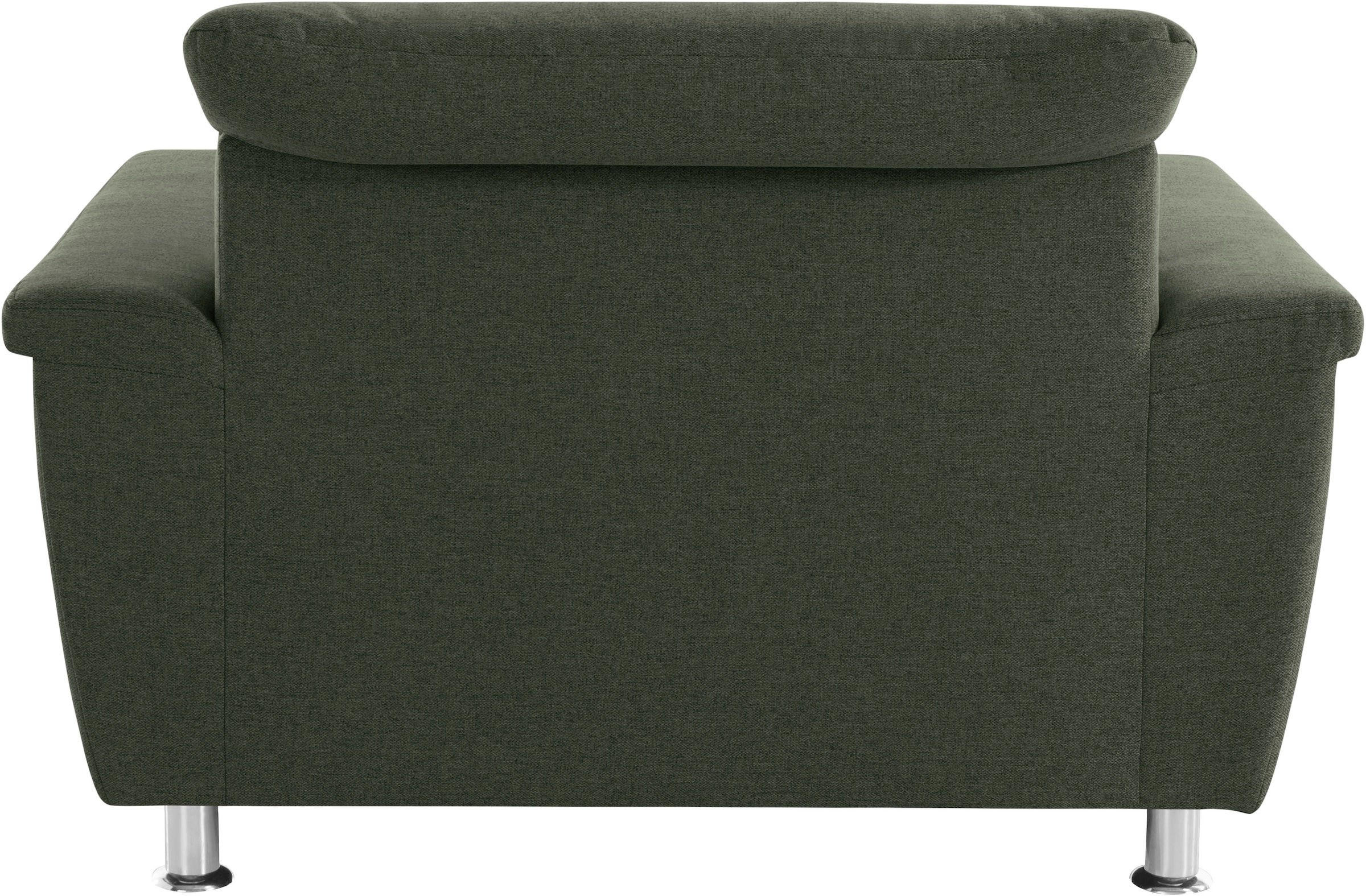 DOMO collection Sessel »FRANZI zeitlos und elegant, moderne Sitzheftung« wahlweise mit Kopfteilverstellung