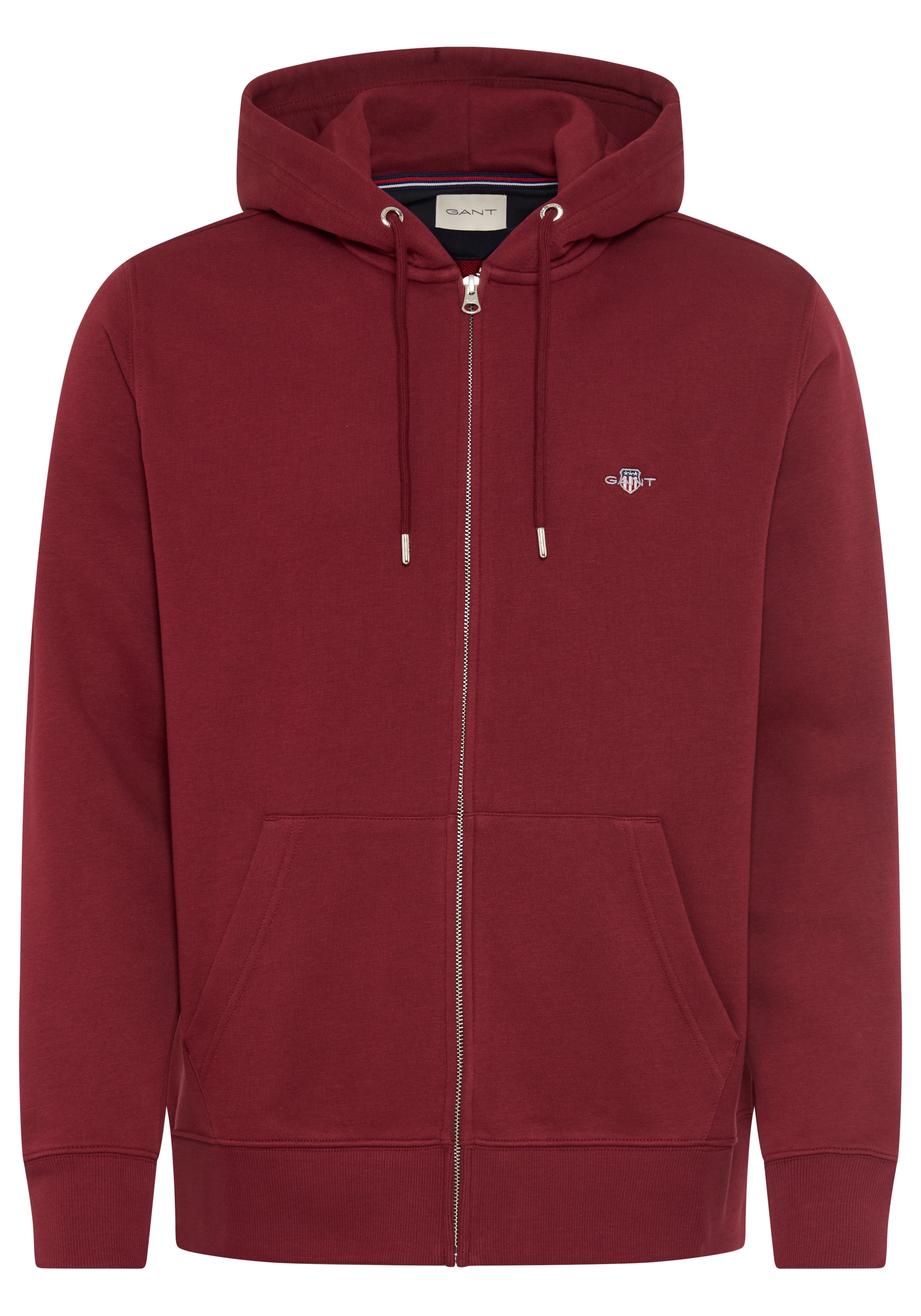 Gant Kapuzensweatjacke »REG SHIELD FULL ZIP HOODIE«, mit Logostickerei auf der Brust