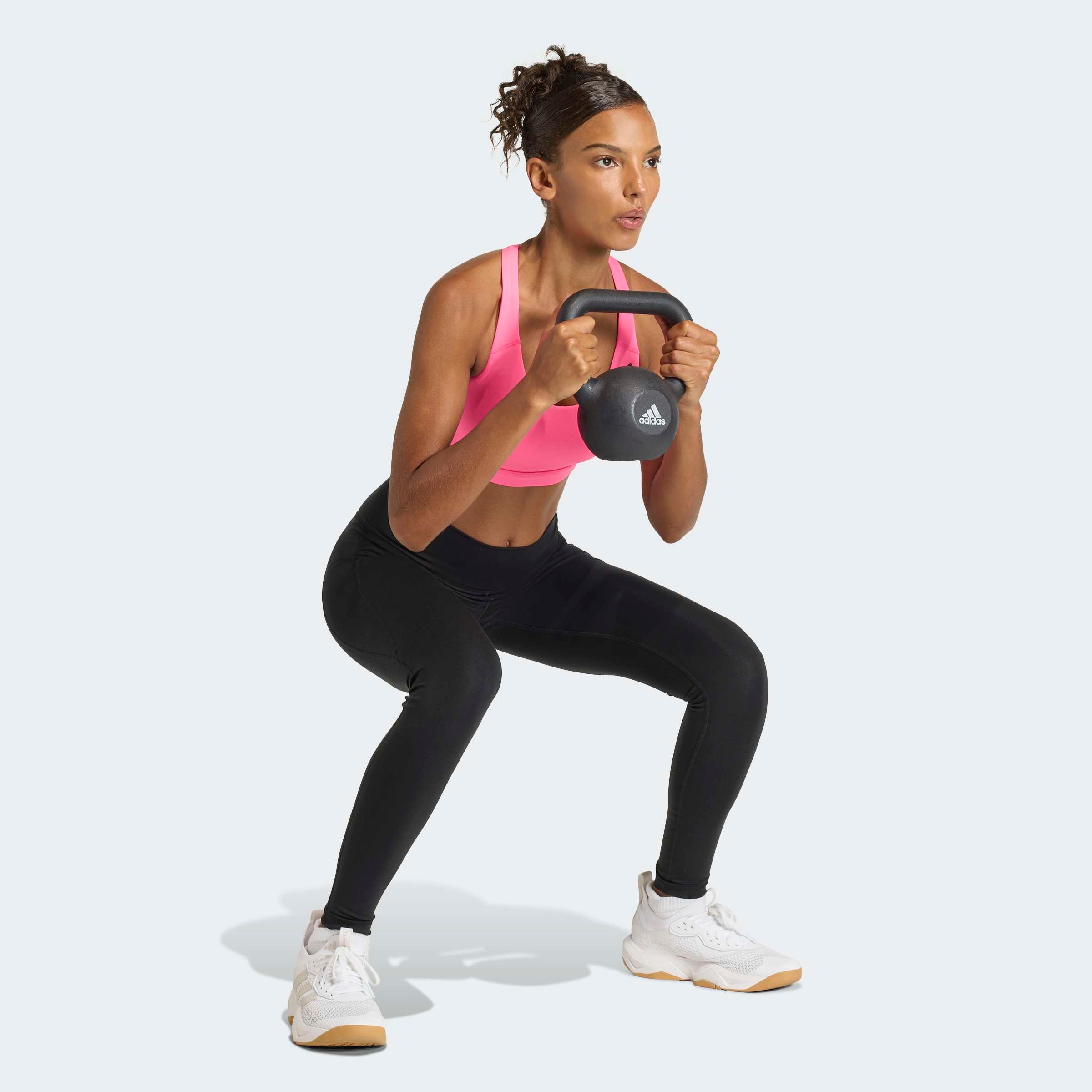 adidas Performance Soutien-gorge de sport »OPTIME ESSENTIALS WORKOUT MEDIUM SUPPORT BH« sans armatures, avec technologie Climacool®, en polyester