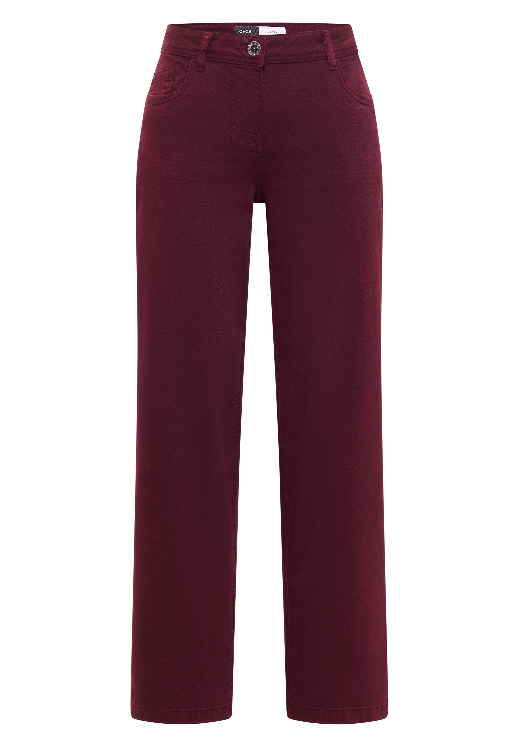 Cecil Loose-fit-Jeans »Sytel Neele Color« Denim im gefärbten Look mit weitem Bein