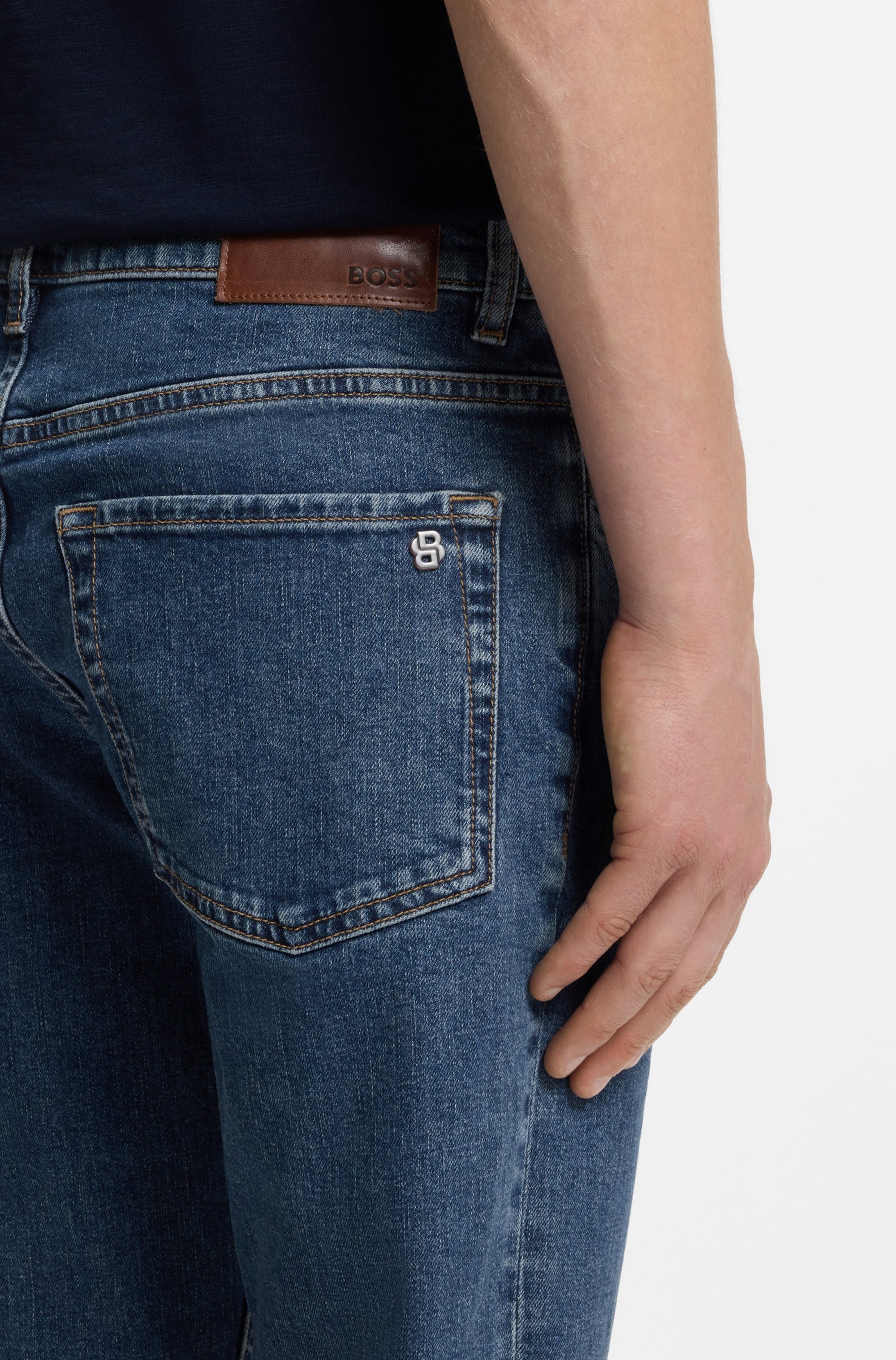 BOSS ORANGE Jeans taille basse »Onyx Comfor Fit Denim« Coupe régulière fuselée, denim stretch, taille moyenne