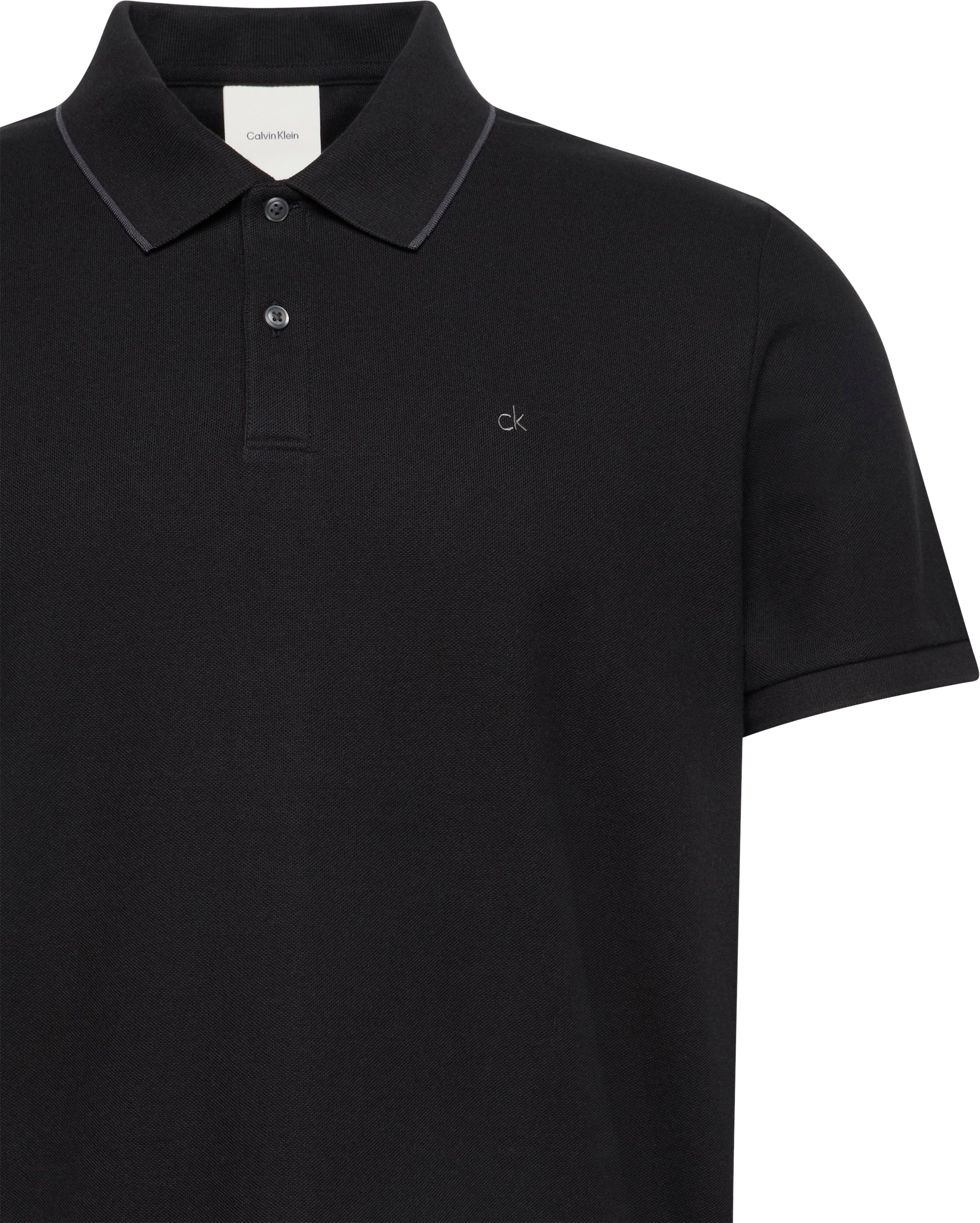 Calvin Klein Poloshirt »SS RFND PQ TPPD CLSS« Mit Rundhalsausschnitt