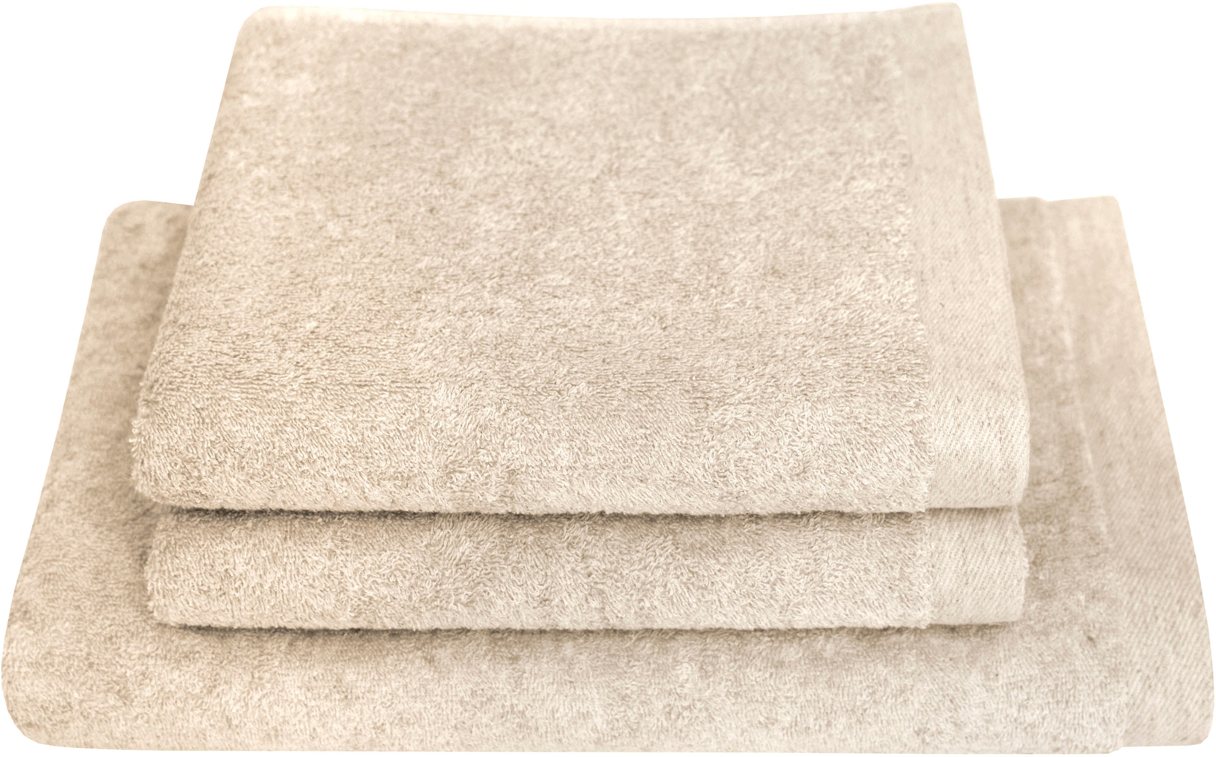 Image of Dyckhoff Handtuch Set "Deep Harmony Element" Set 3 Stk. Frottier 15% Hanf; 3er Set: 2 Handtücher (50x100cm), 1 Duschtuch (70x140cm);