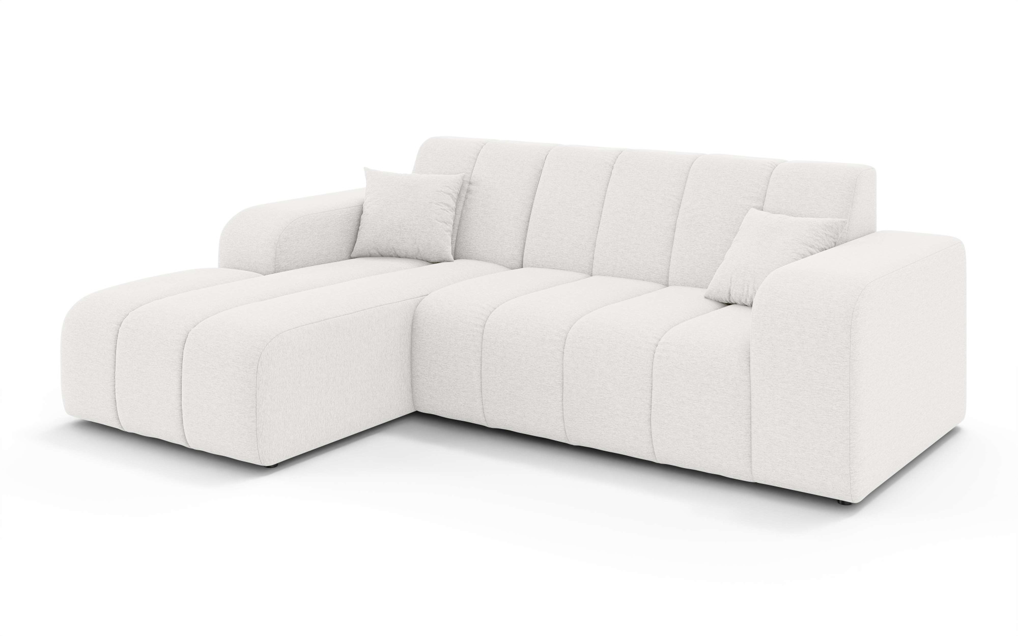 INOSIGN Ecksofa »CASSY L-Form, Schlafsofa mit Bettkasten, Masse B/T/H: 245/165/88 cm«, mit 2 Rückenkissen, Recamiere rechts oder links bestellbar
