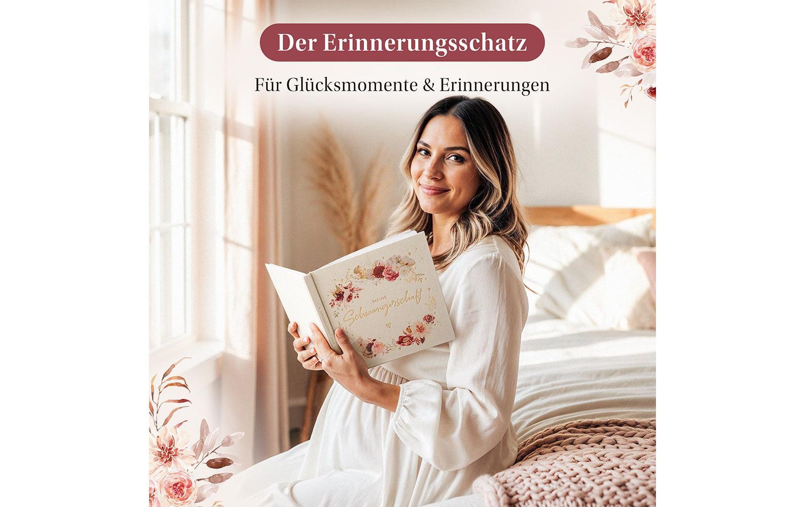   Tagebuch »Eulentaler Leinen« Erinnerungsbuch für die Schwangerschaft