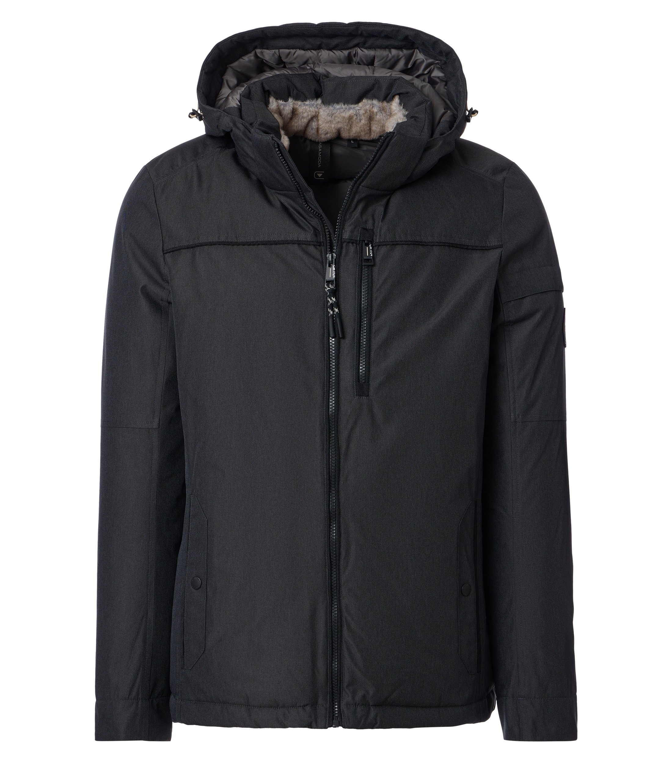 CASAMODA Winterjacke mit Kapuze mit Kapuze und Reissverschluss