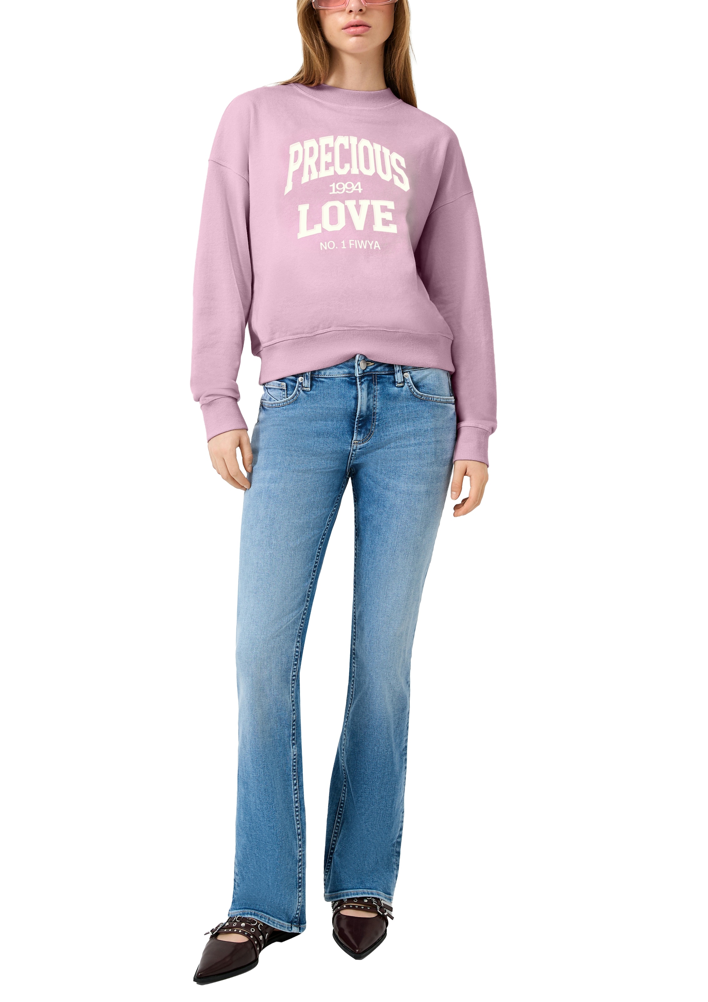 QS Jeans à pattes d'eph mit Schlag und Stretch