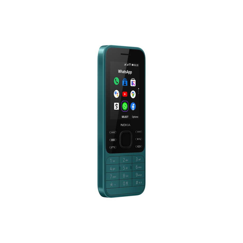 Nokia Smartphone »6300, 4G Cyan Green«, grün, 6,1 cm/2,4 Zoll, 4 GB Speicherplatz