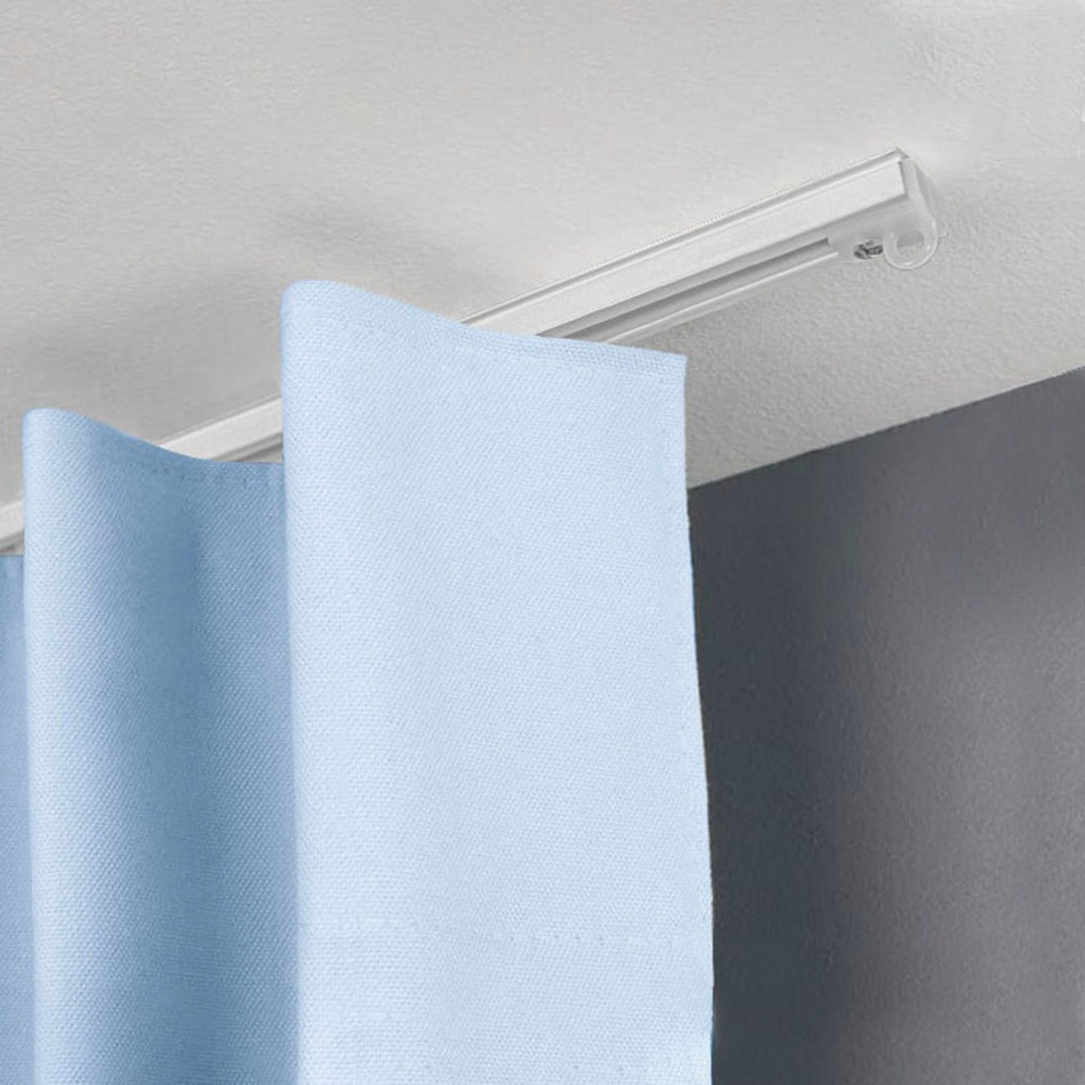 Image of SN DECO GROUP Gardinenschiene "Objektschiene SL" 1 läufig-läufig Fixmass in versch. Längen und Farben, Aluminium, Innenlauf, Vorhangschiene