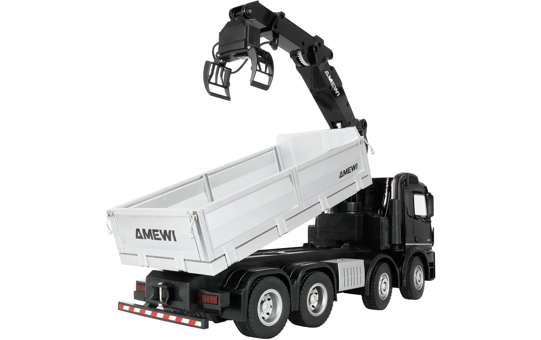 Amewi CAMION RC »Mercedes-Benz Arocs 8 x 4/4 1:18 Kran/Kipper« transmission 8x4