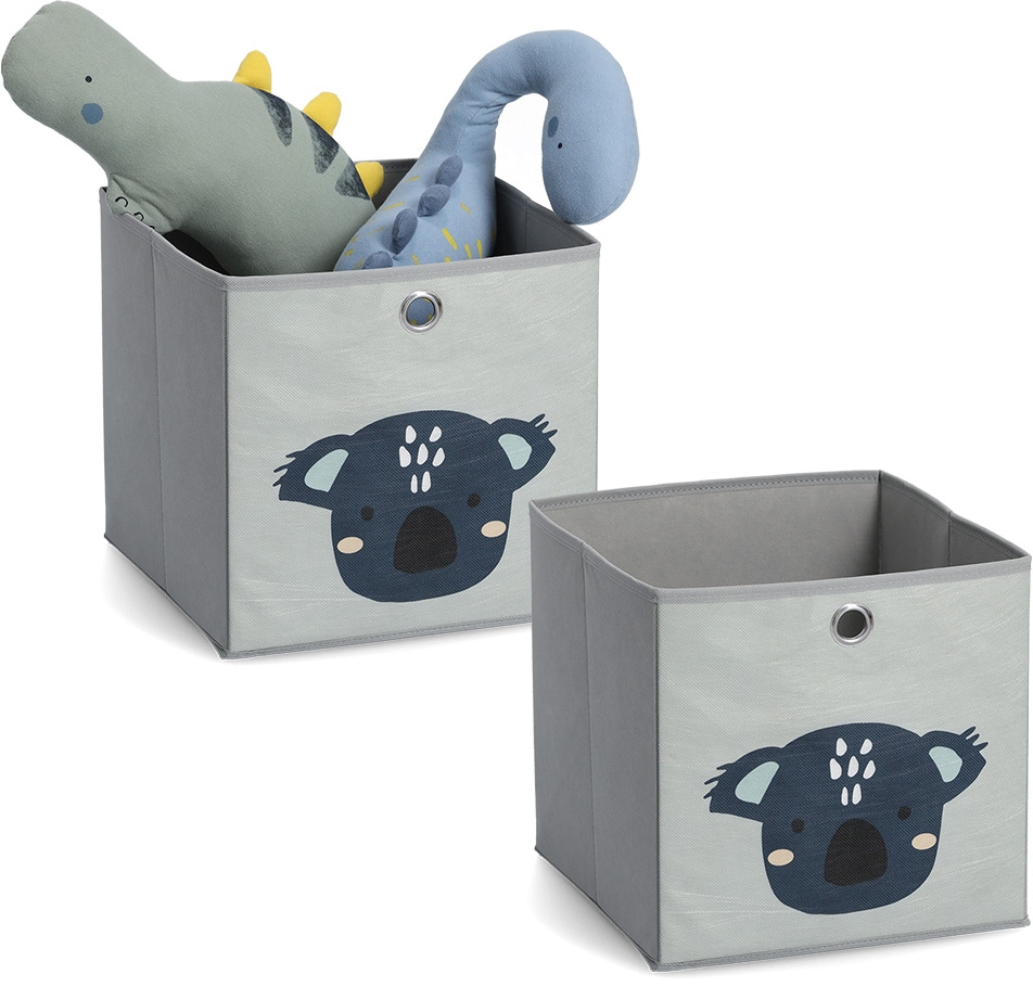 Organizer »Koala«, (Set, 2 St.), Aufbewahrungsbox, flach zusammenfaltbar, Vlies