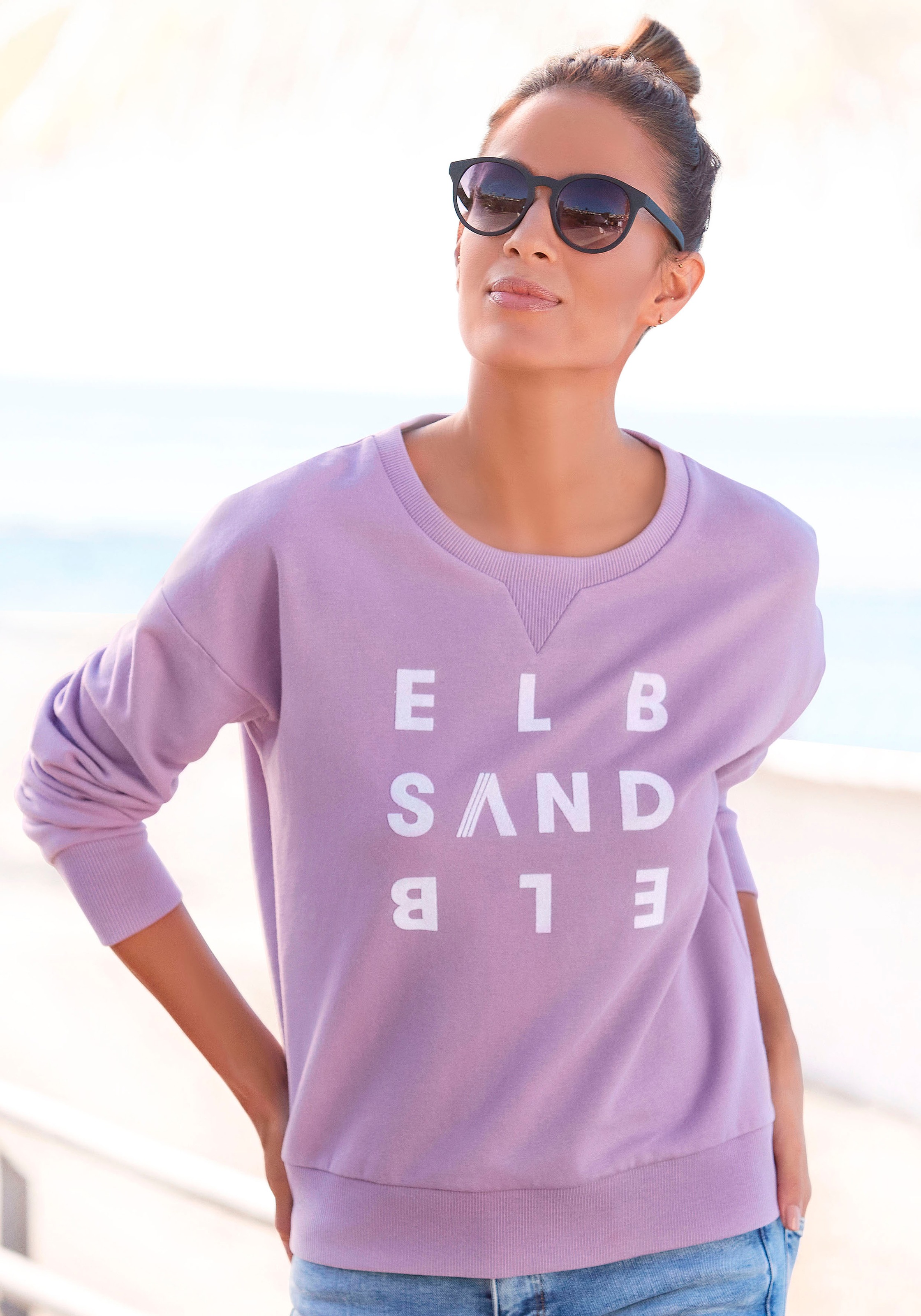 Image of Elbsand Sweatshirt »Ylva«, mit Logodruck bei Ackermann Versand Schweiz
