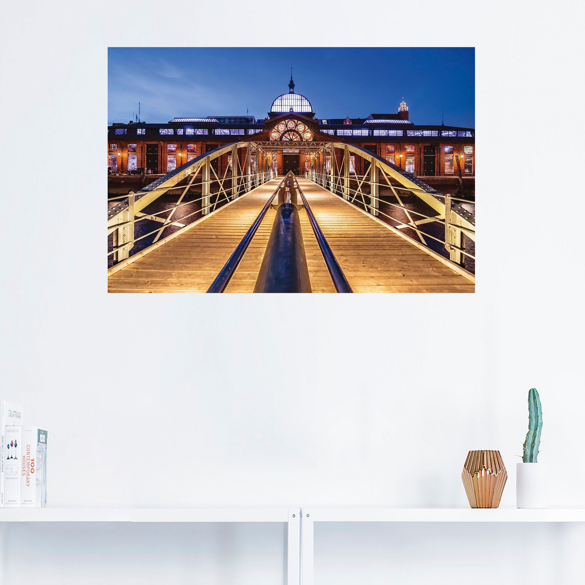 Artland Wandbild »Fischmarkt Hamburg«, Hamburg, (1 St.), als Alubild, Outdoorbild, Leinwandbild, Wandaufkleber, versch. Grössen