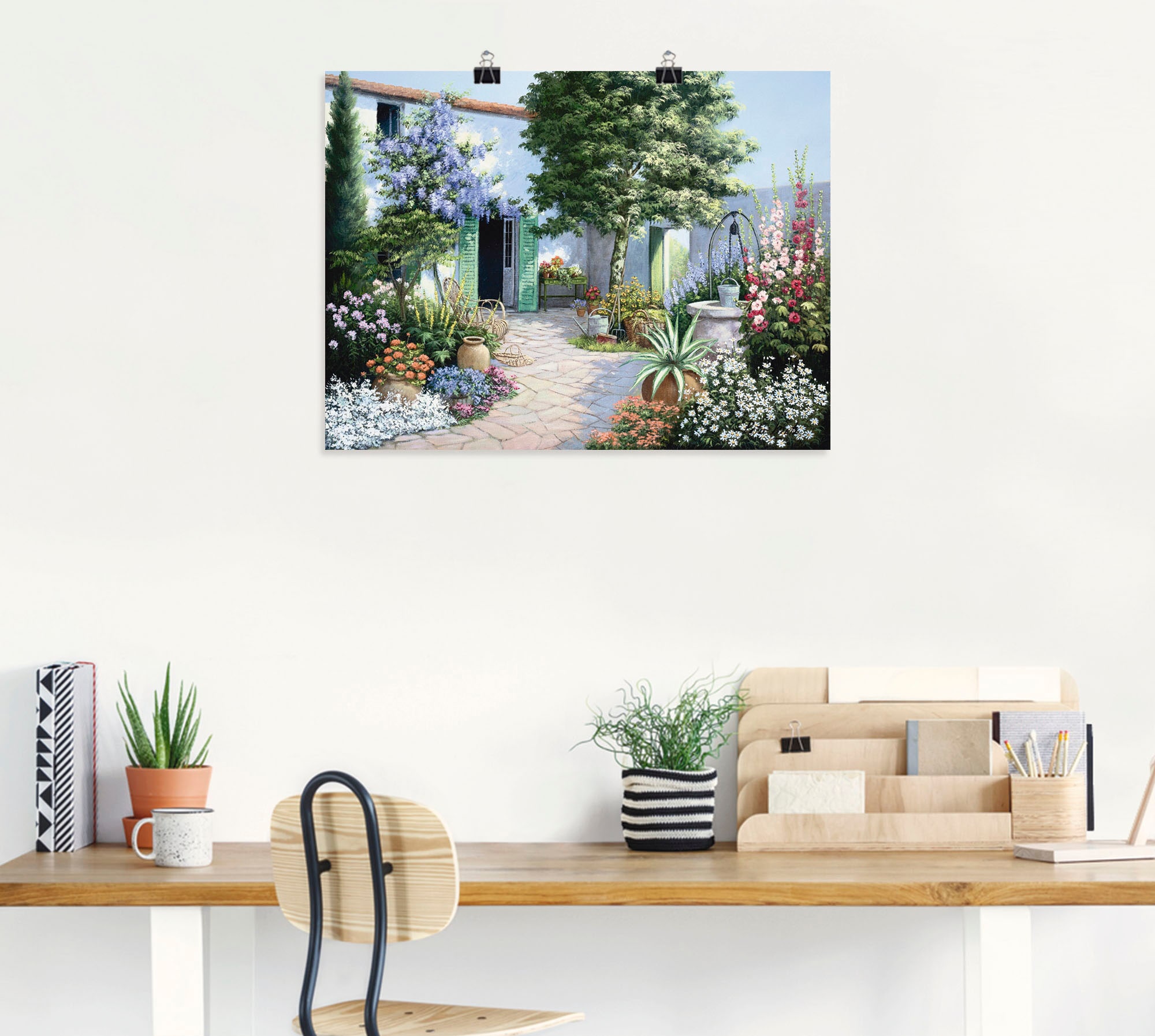 Artland Wandbild »Ein kleines Paradies«, Garten, (1 St.), als Leinwandbild, Poster in verschied. Grössen