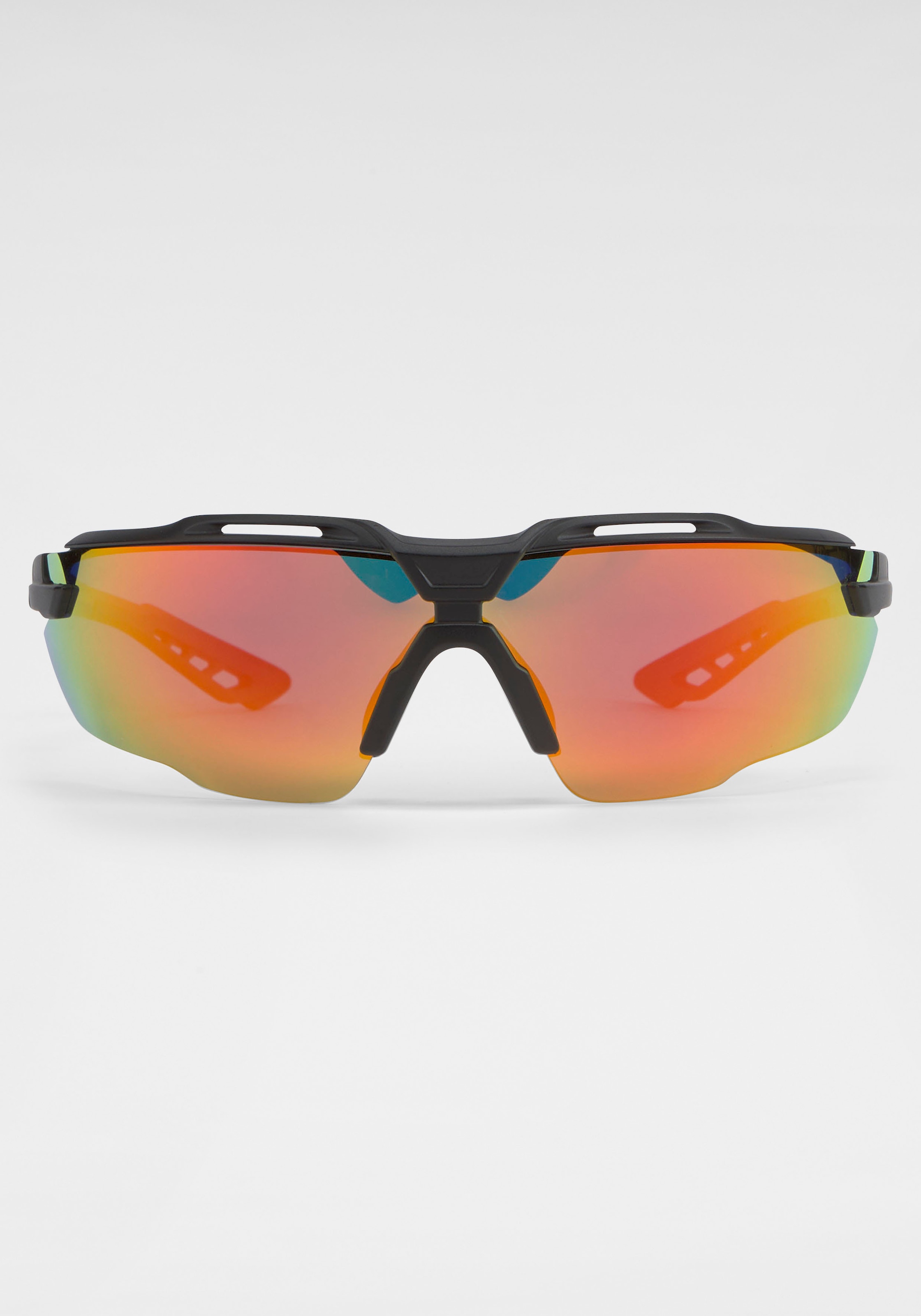 ♕ BACK IN BLACK Eyewear bestellen mit Gläsern gebogenen Sonnenbrille, versandkostenfrei