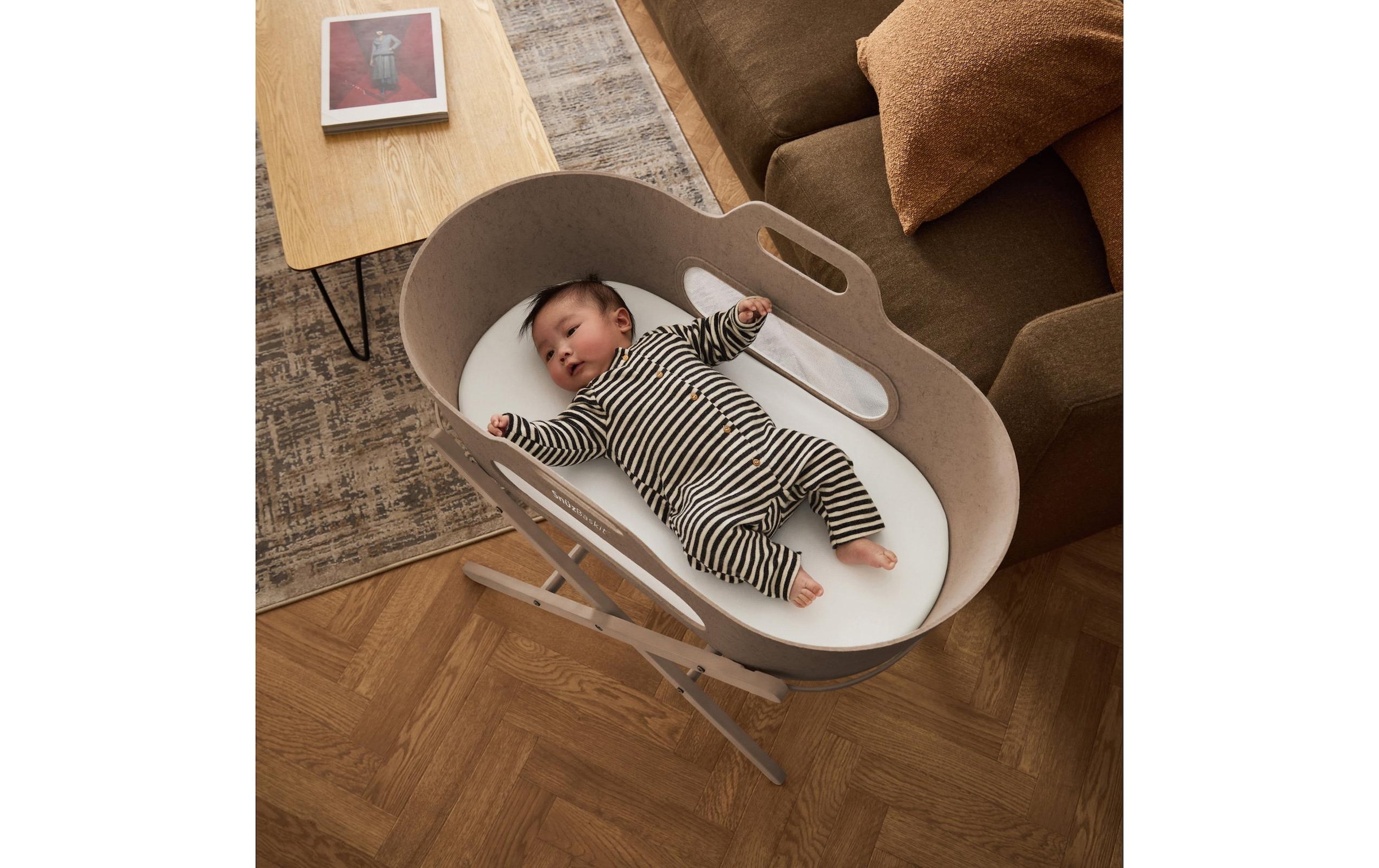   Babybett »Snüz Baskit Moseskorb & Ständer Set Mocha«