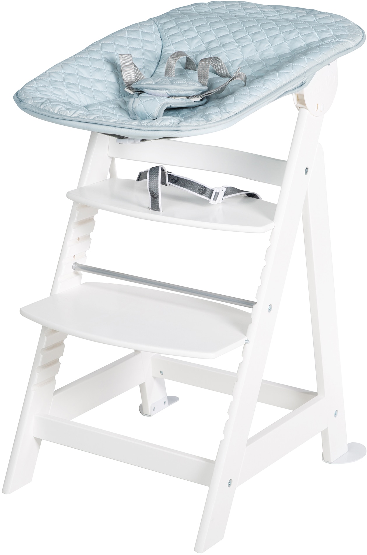 confortablement mit 2-in-1 Neugeborenen-Aufsatz Set acheter Born Hochstuhl »Treppenhochstuhl roba® Style, Up«,