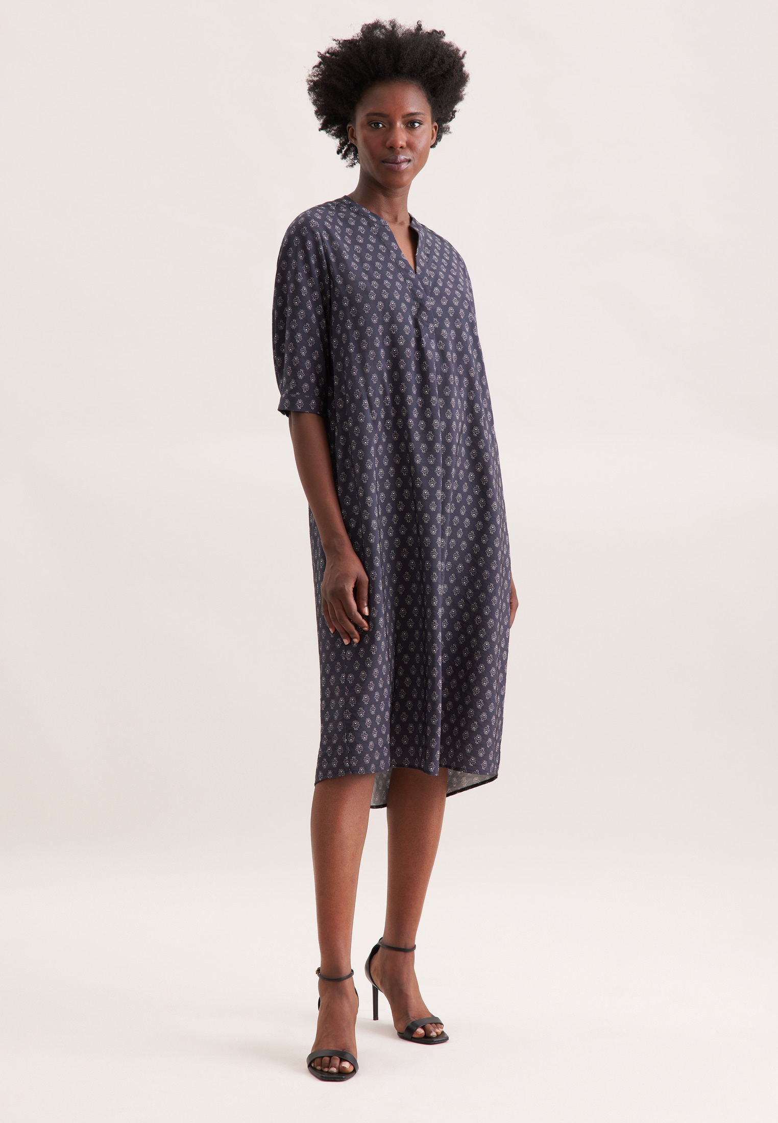seidensticker Blusenkleid 3/4 V-Neck Druck