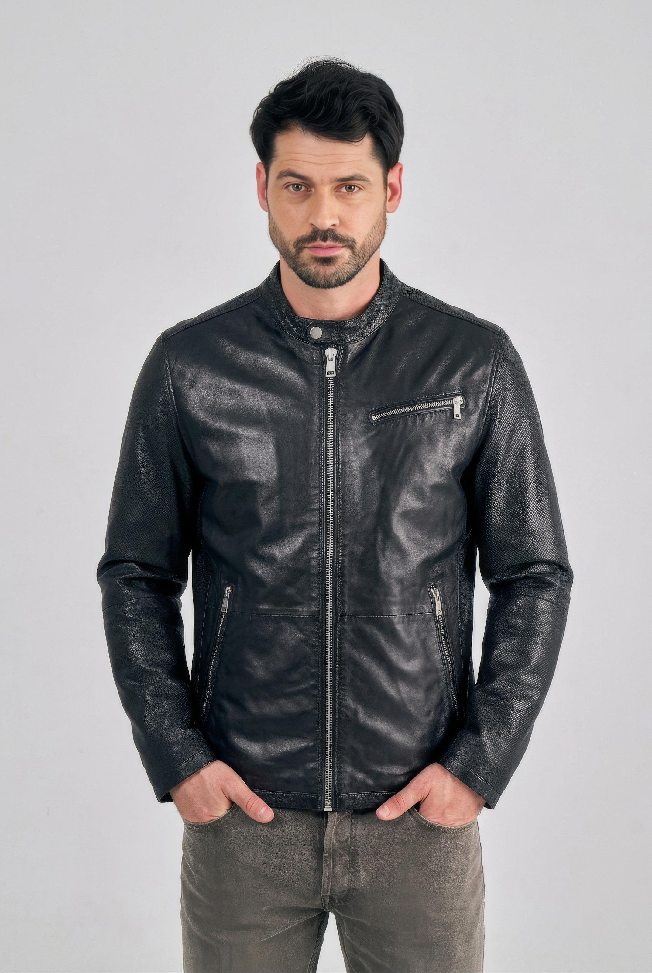 Image of Freaky Nation Lederjacke "Davis-FN"