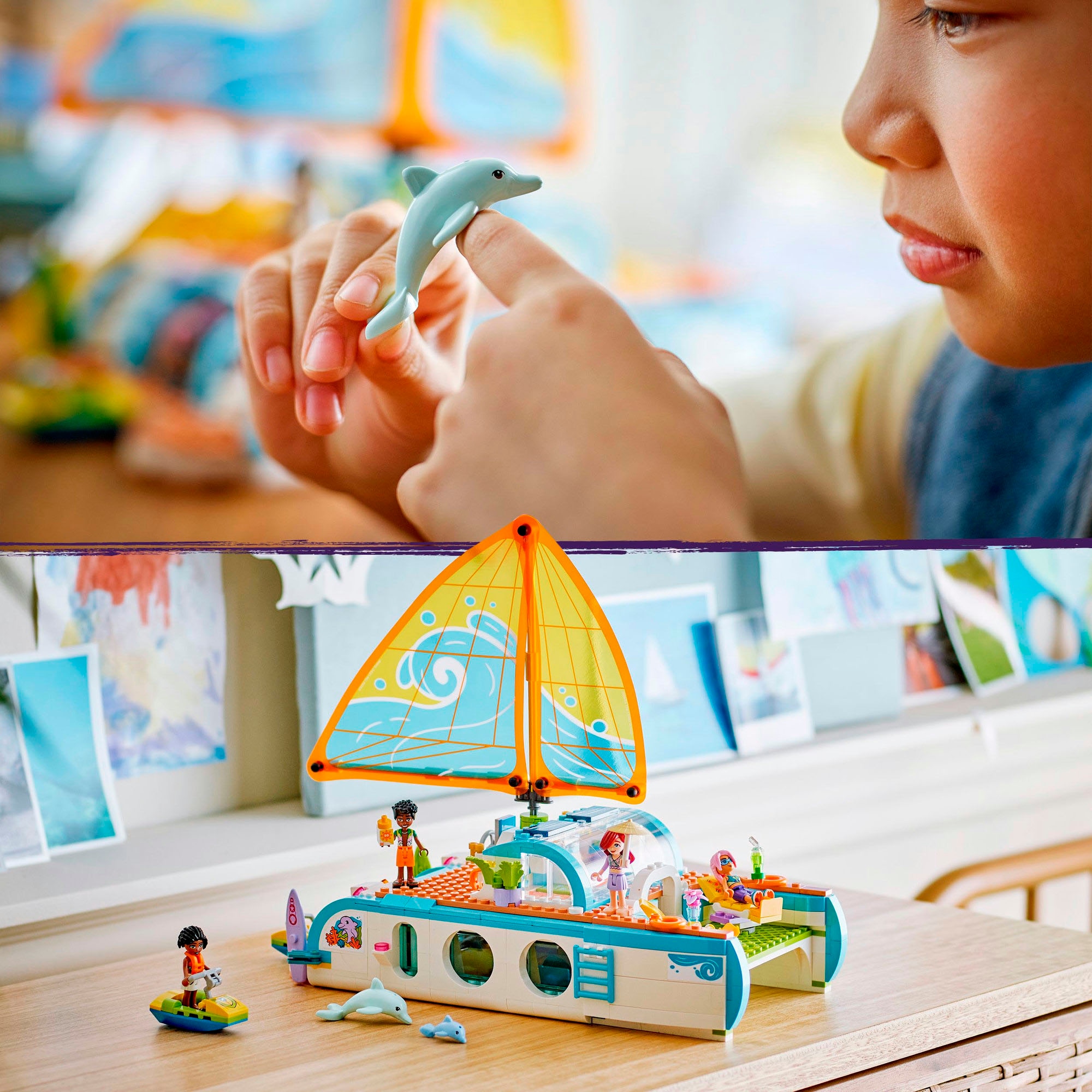 LEGO® Konstruktionsspielsteine »Segelabenteuer (42664), LEGO Friends« Made in Europe