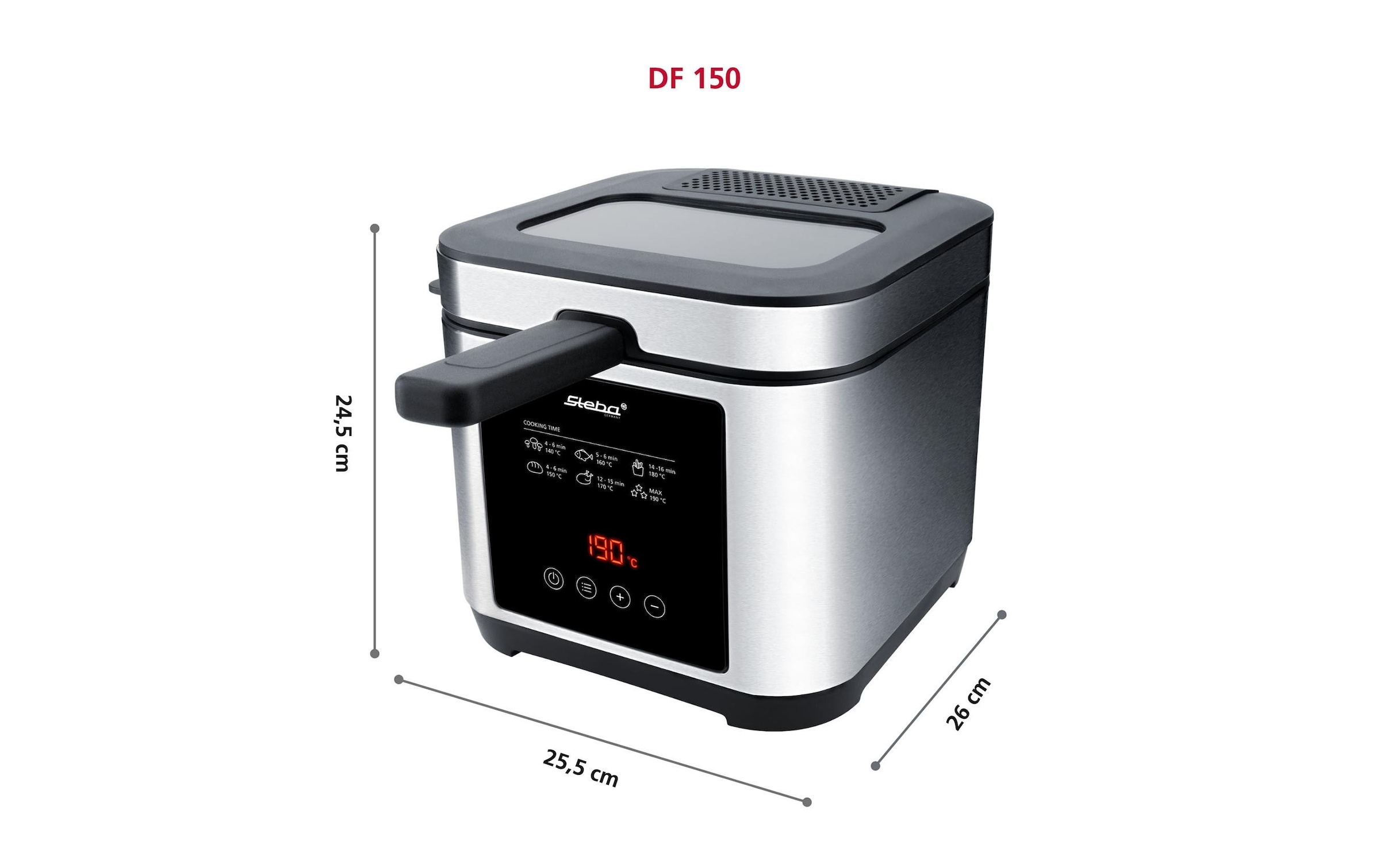 Steba Fritteuse »Steba Fritteuse DF 150 Edelstahl 2.5 l 1200 W« 1200