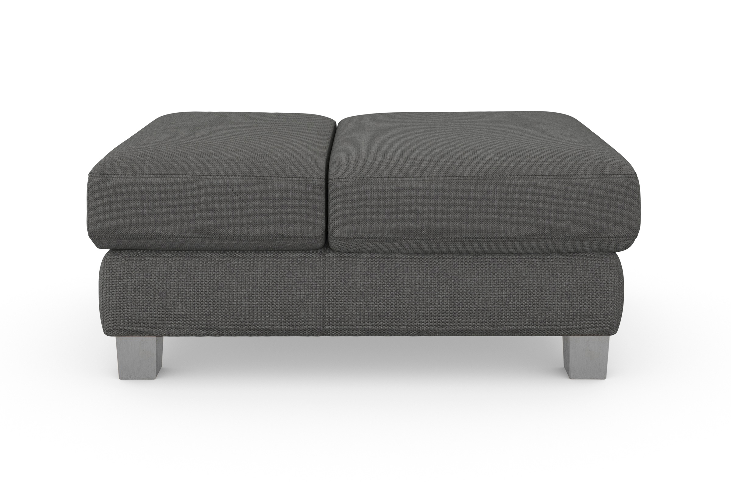 sit&more Polsterhocker »Dundee«, mit Klappfunktion, Federkern und hochwertigen Edelstahlfüssen