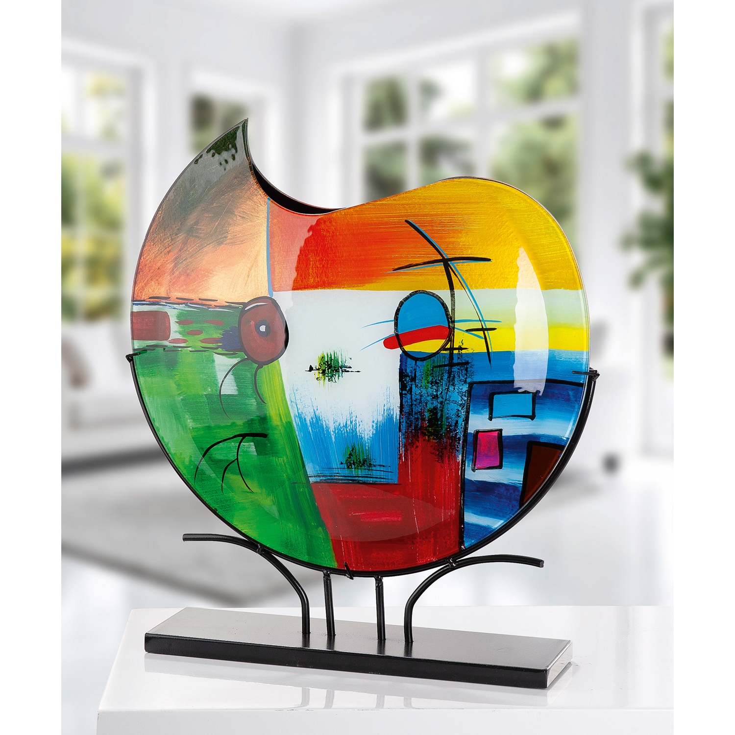 GILDE Bodenvase »Milano« Innenwände sind handbemalt; Nicht wasserdicht, Höhe: 48cm