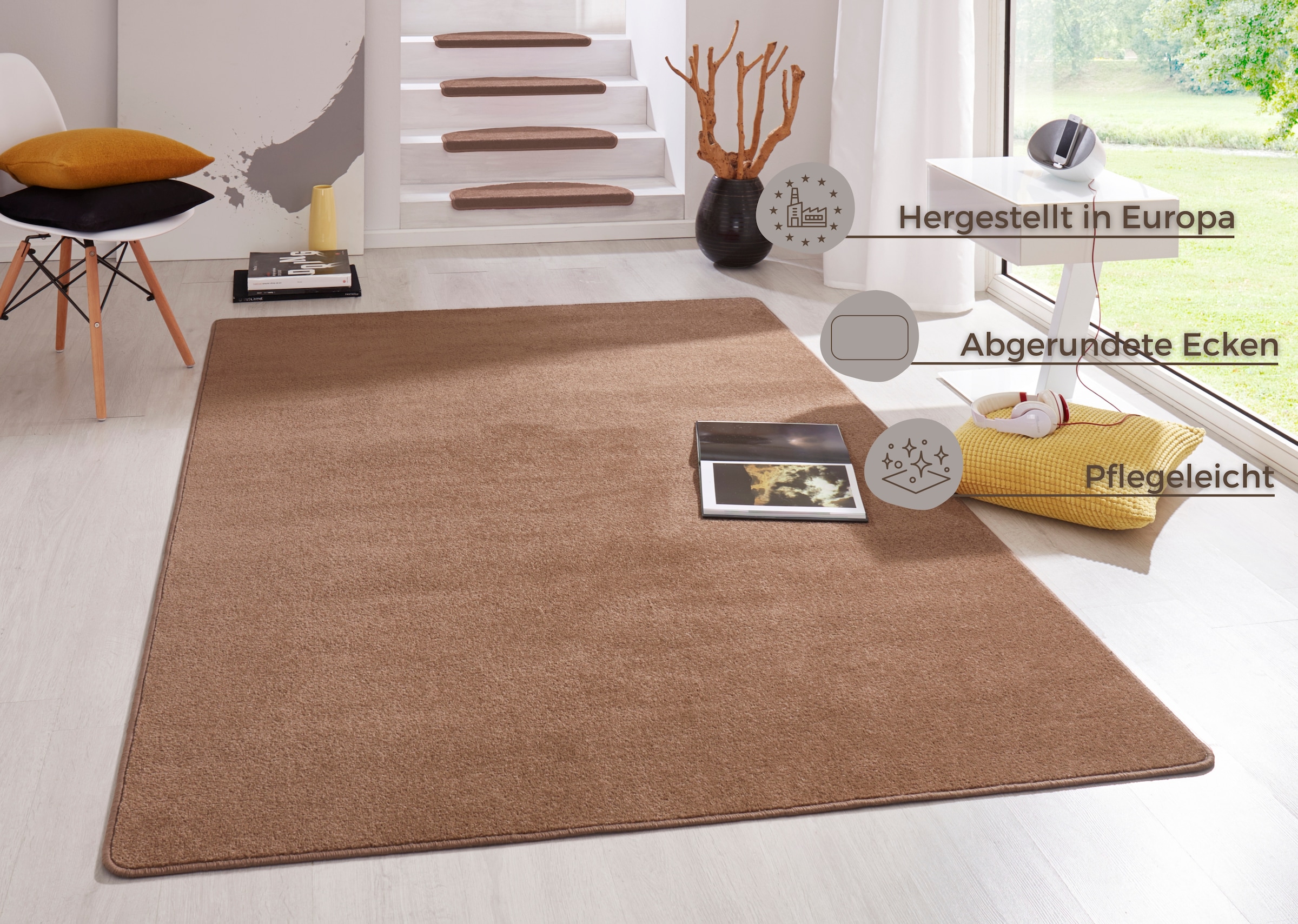 HANSE Home Teppich »Fancy«, rechteckig, 7 mm Höhe