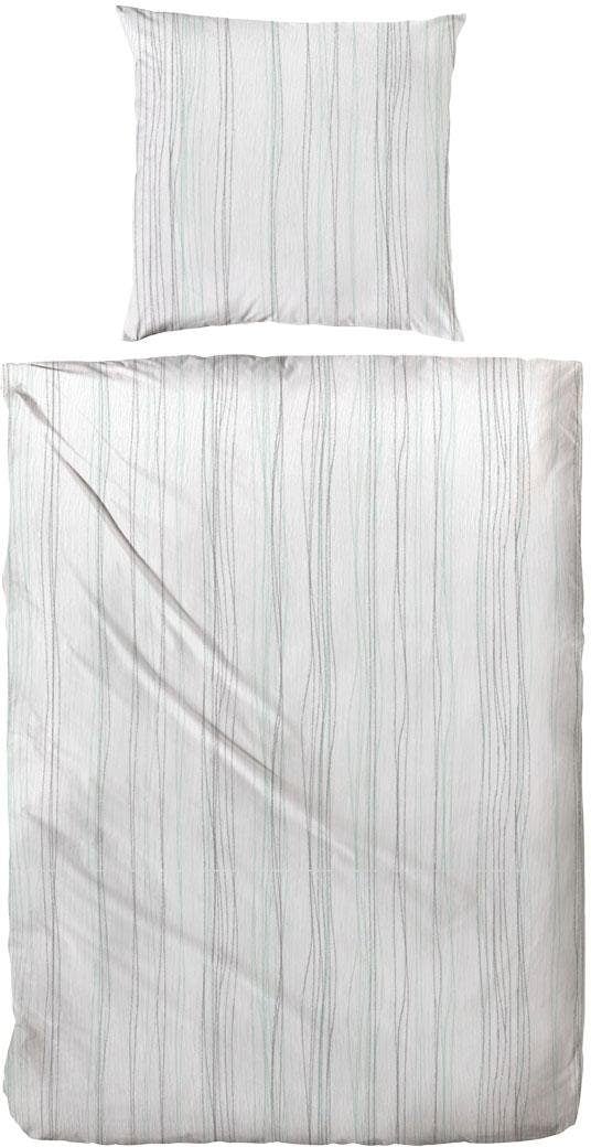 Primera Bettwäsche »Bio Crepe Stripes« 2 Stk. tlg. mit feinem Streifendesign