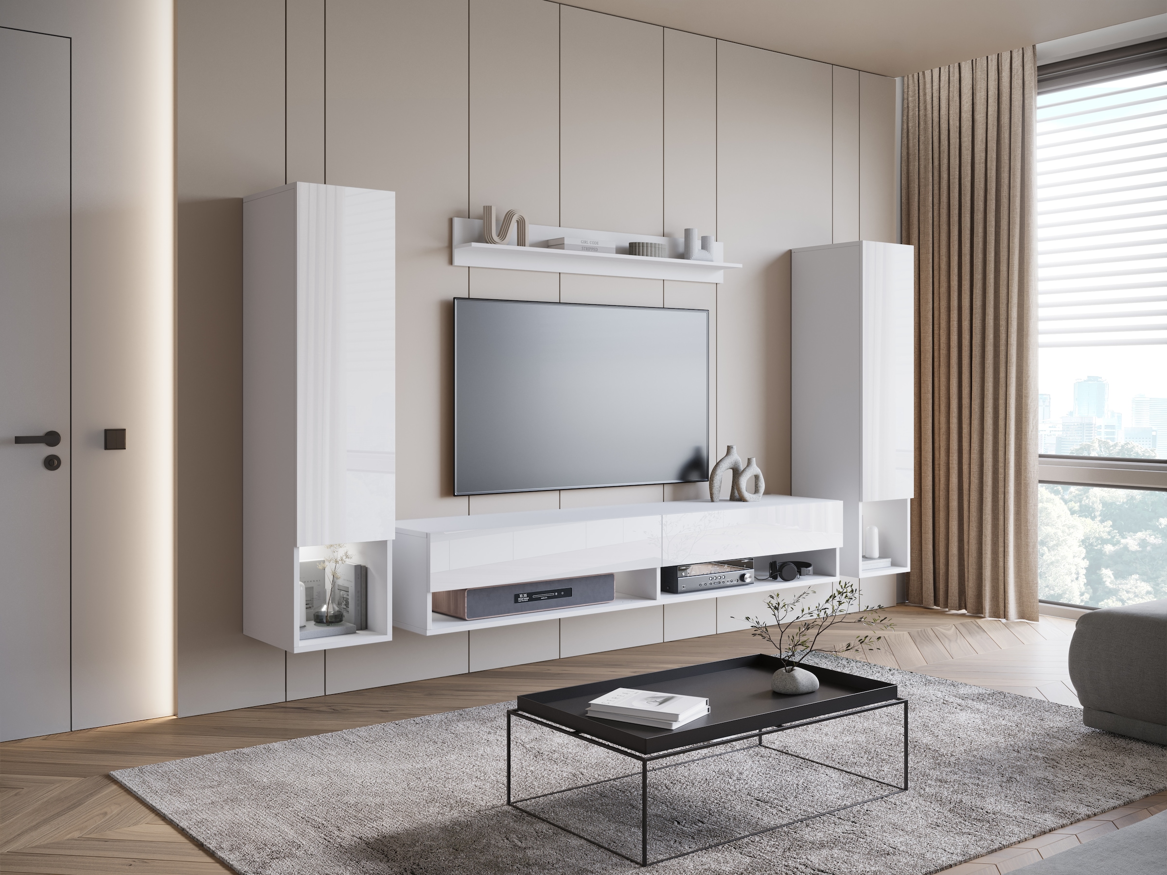 Home affaire Wohnwand »AMADEO II« Komplett-Set, 4 Stk. tlg.