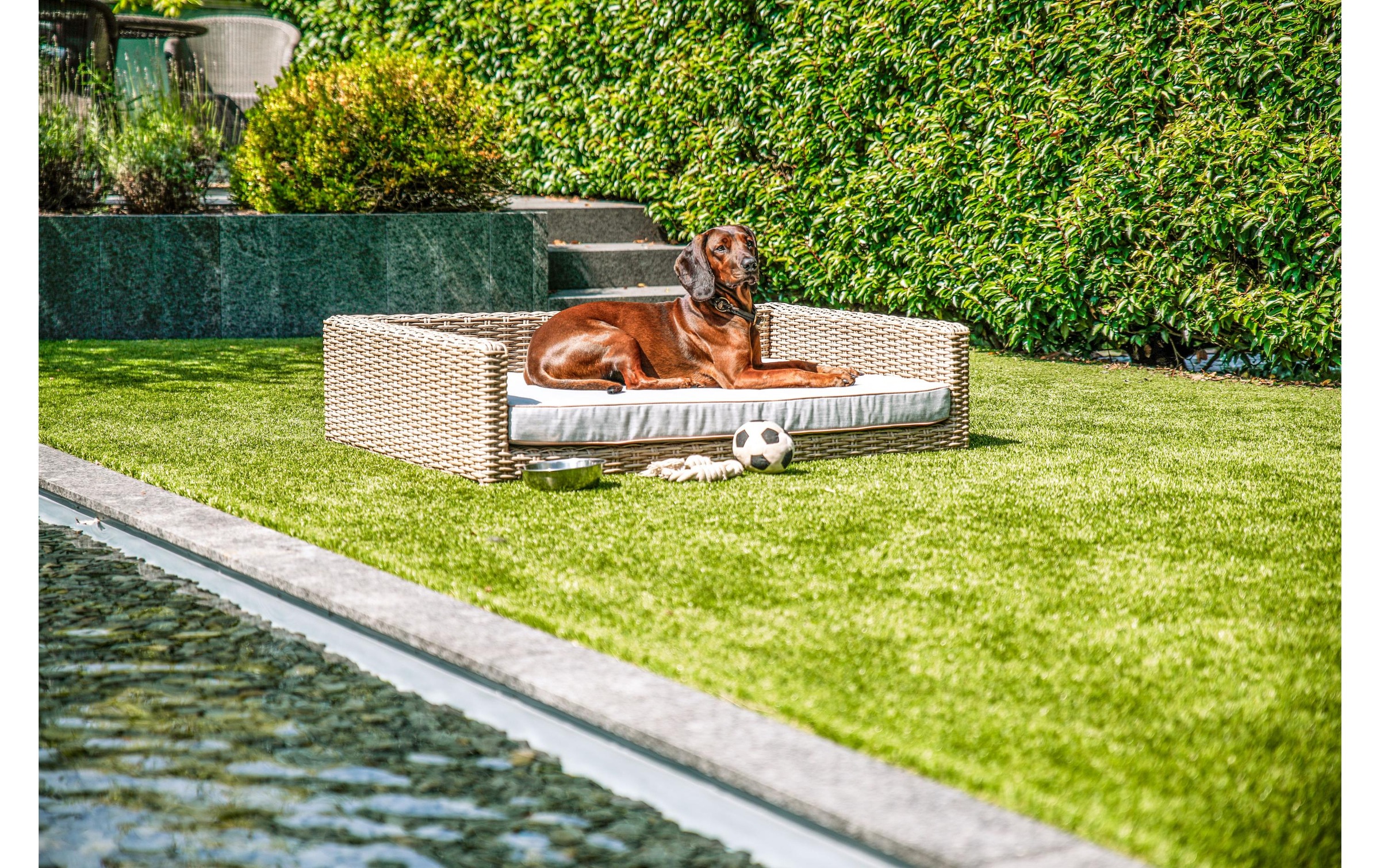 Greemotion Tiersofa »Rattan«, Polyester