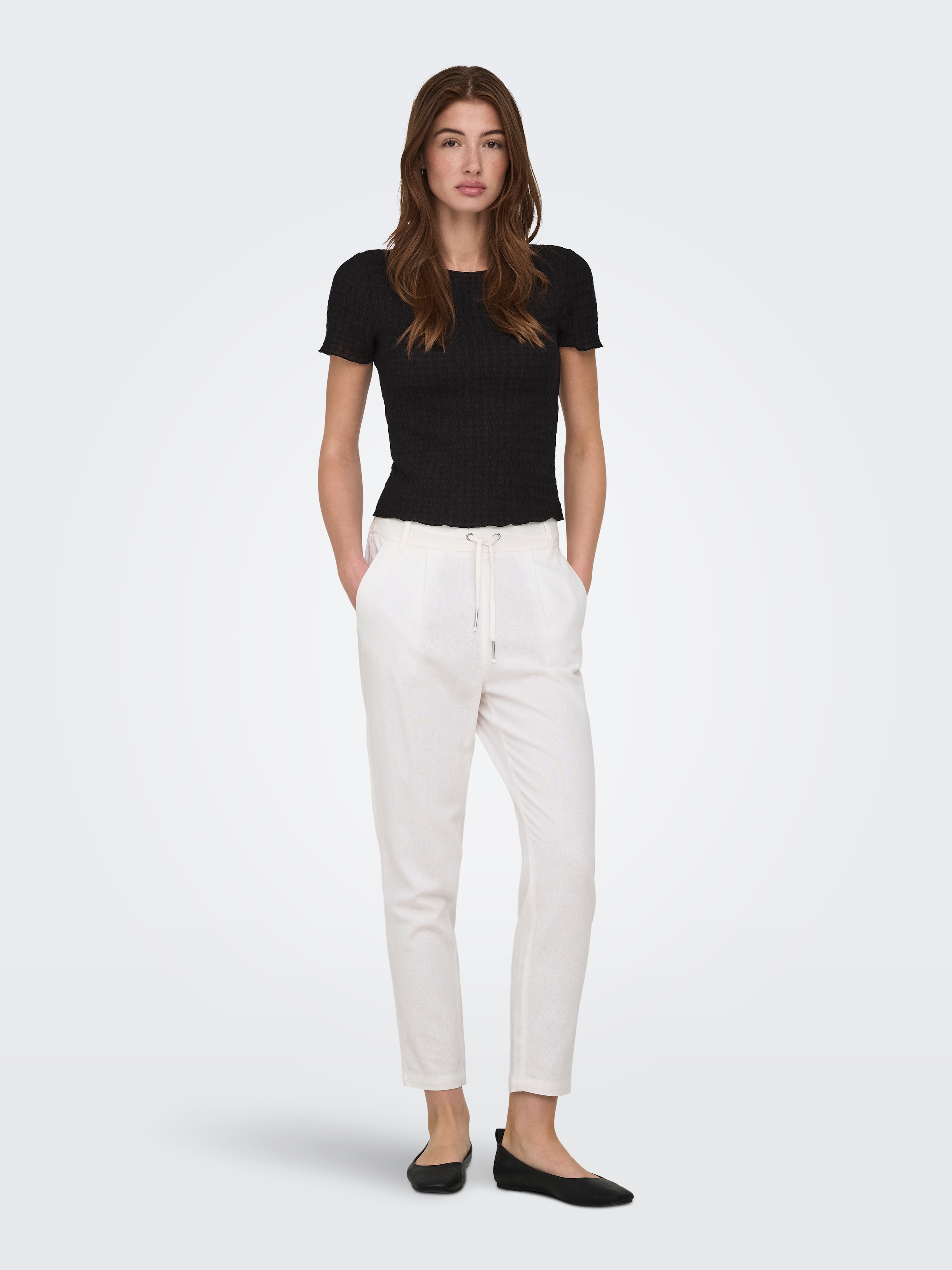 ONLY T-shirt à manches courtes »ONLILSE S/S TOP STRUCTURE JRS NOOS« Kunstfaser, regular fit