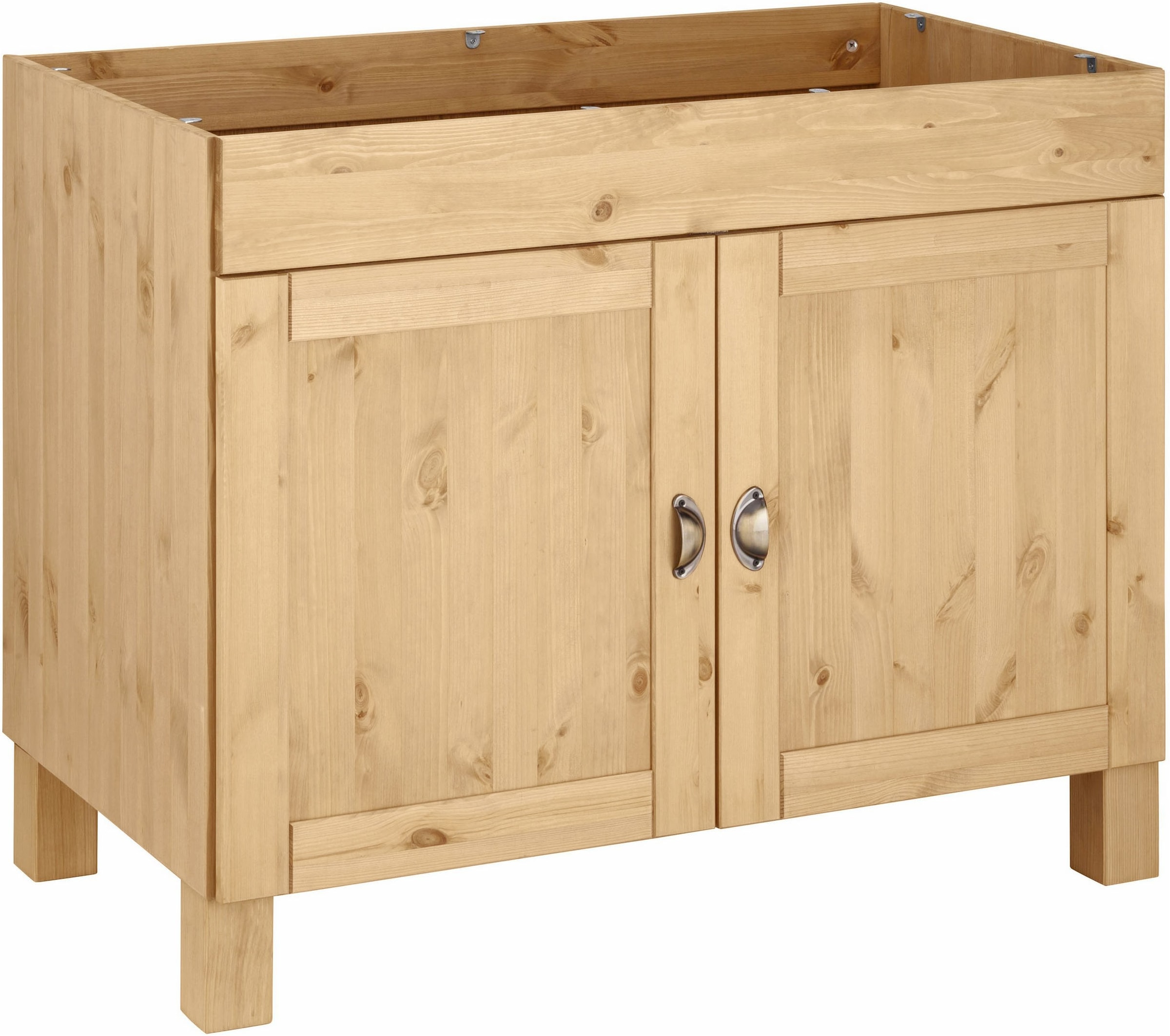 Home affaire Spülenschrank »Oslo« 100 cm breit, inklusive Einbauspüle aus Edelstahl, aus Kiefer